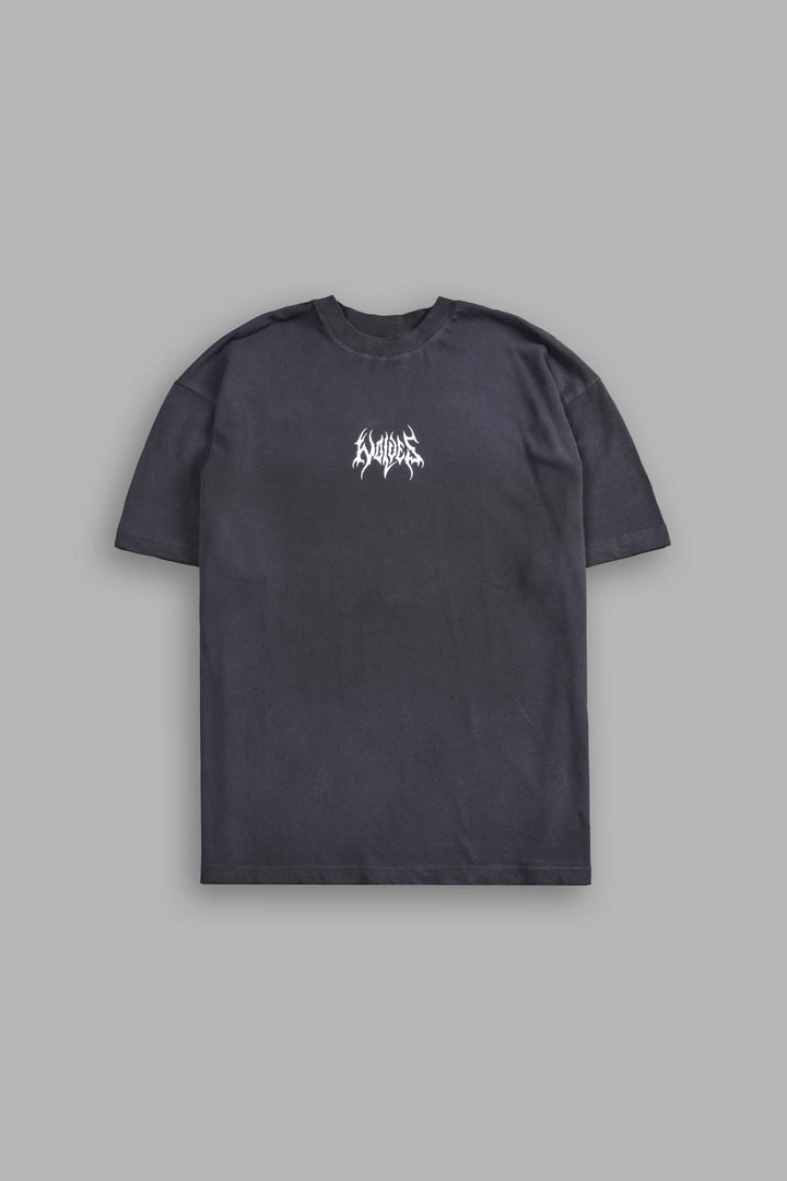 Hesh Core "Premium" Oversized Tee in Wolf Gray Dawn Sun Fade