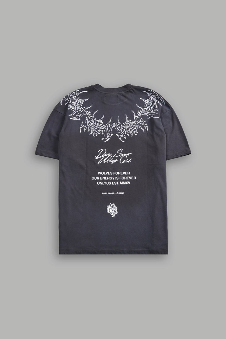 Hesh Core "Premium" Oversized Tee in Wolf Gray Dawn Sun Fade