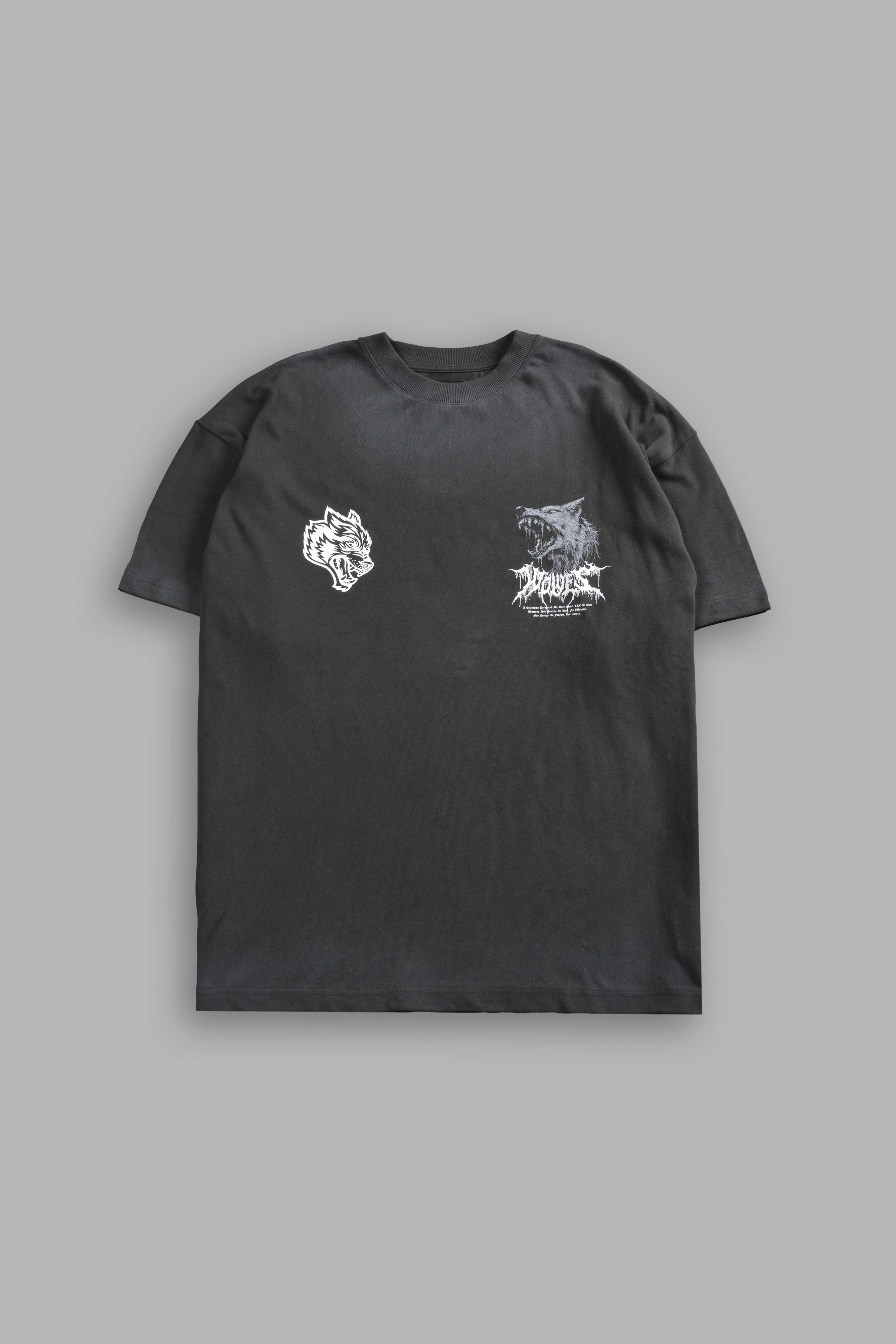 Fenrir Storm "Premium" Oversized Tee in Wolf Gray Drift Wash