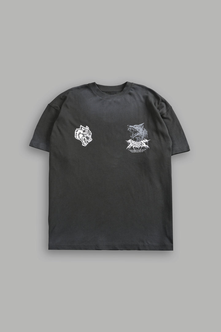 Fenrir Storm "Premium" Oversized Tee in Wolf Gray Drift Wash