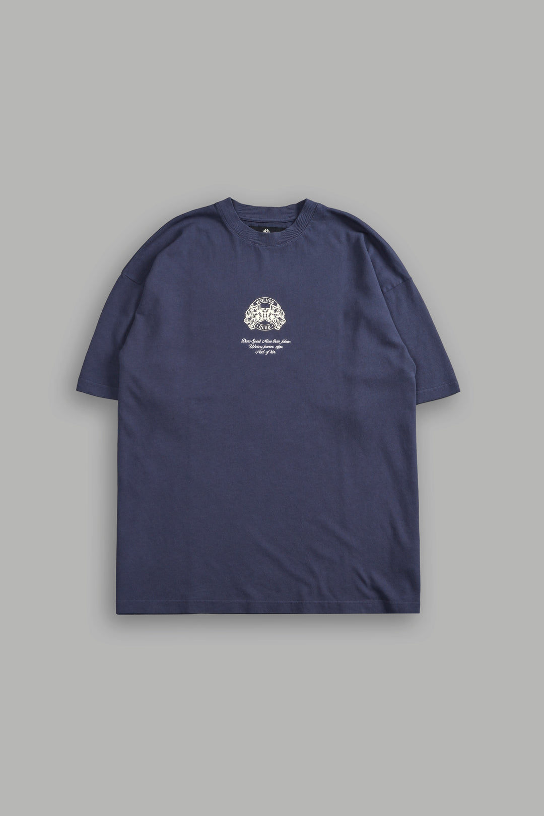 Iron Kin "Premium" Oversized Tee in Midnight Blue