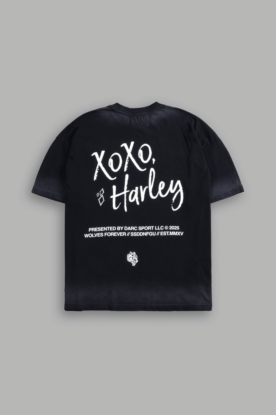 Quinn Forever "Premium" Oversized Tee in Black Drift Wash