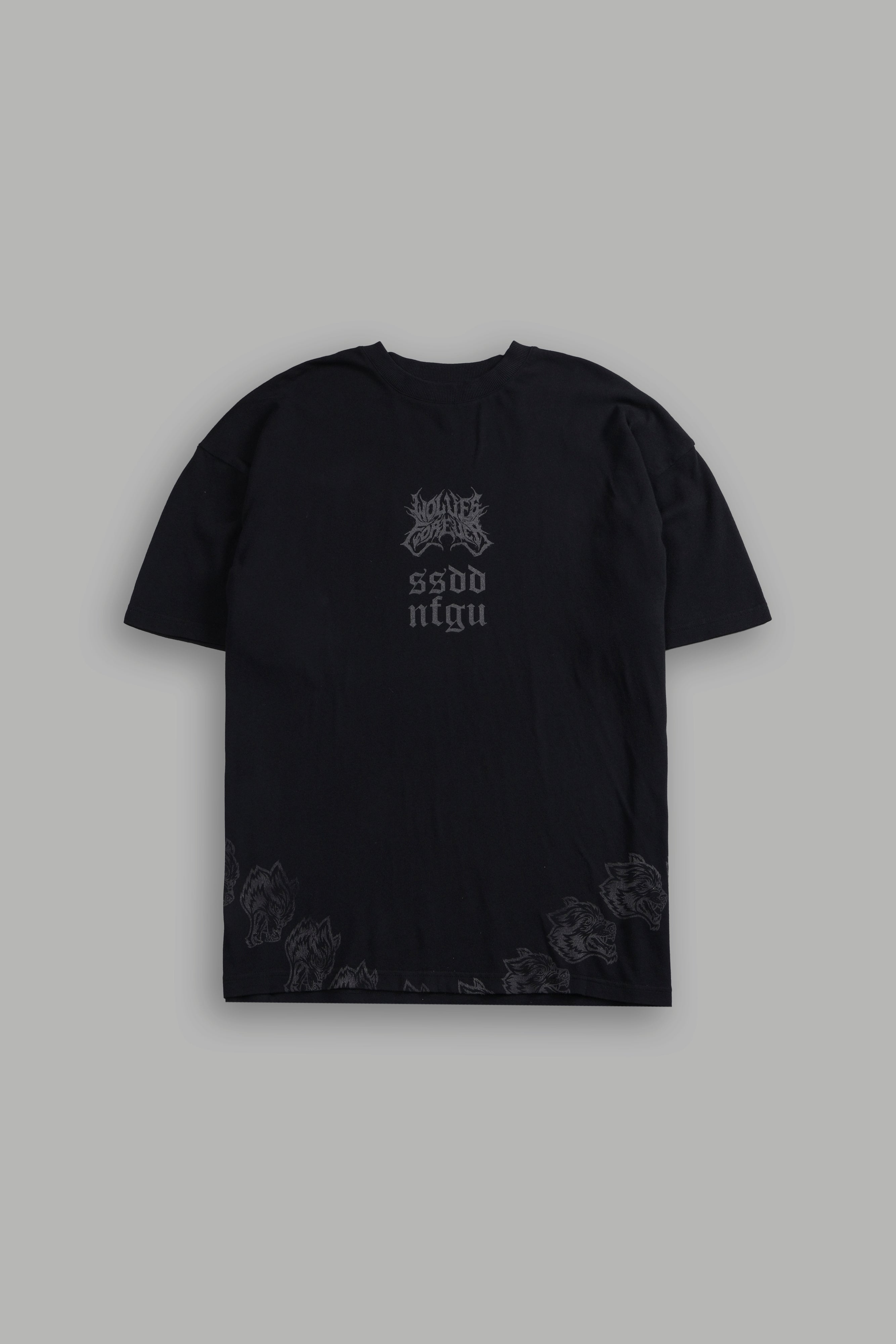 Darc Catwoman "Side By Side" Series Premium Oversized Tee in Black