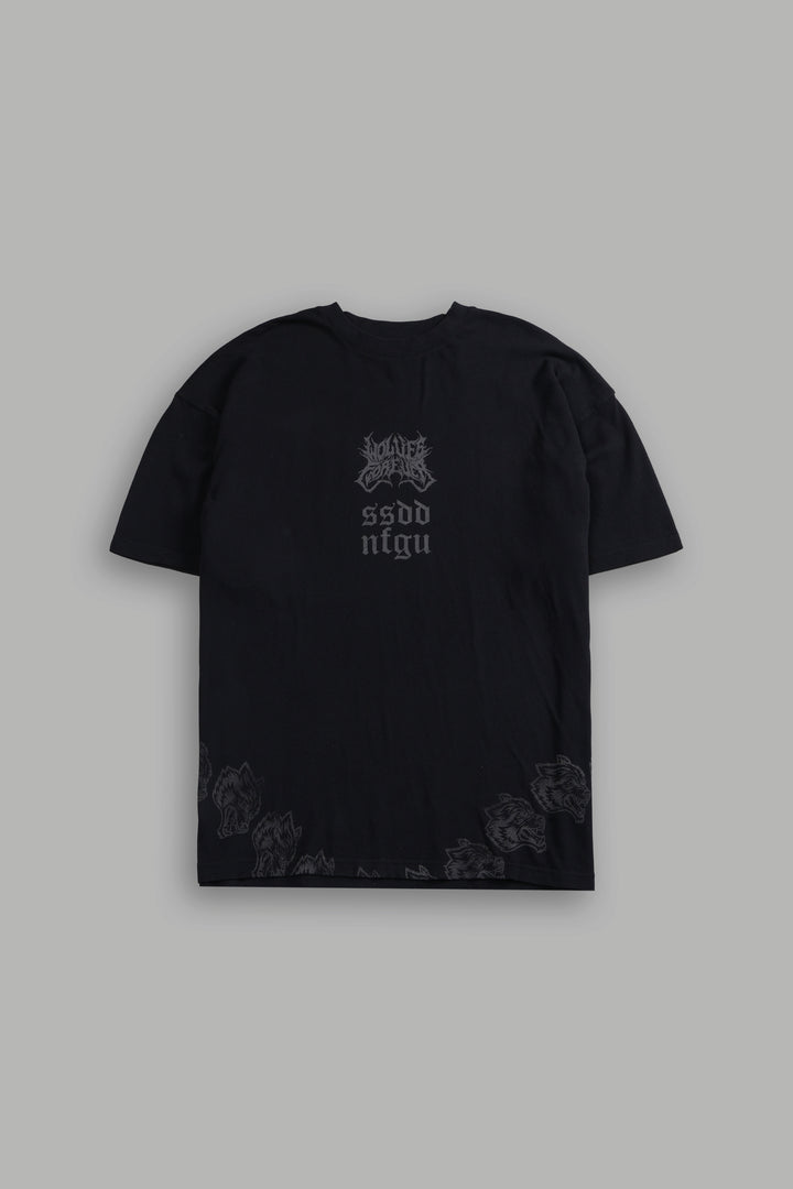 Darc Catwoman "Side By Side" Series Premium Oversized Tee in Black