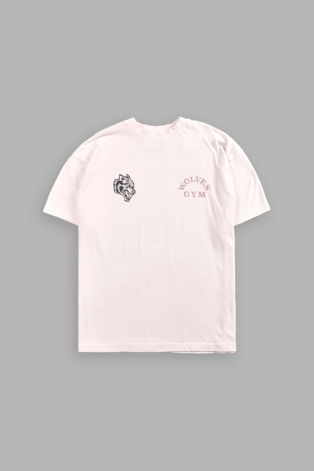 Wolves Gym V2 "Pump Cover" Tee in Blush Pink