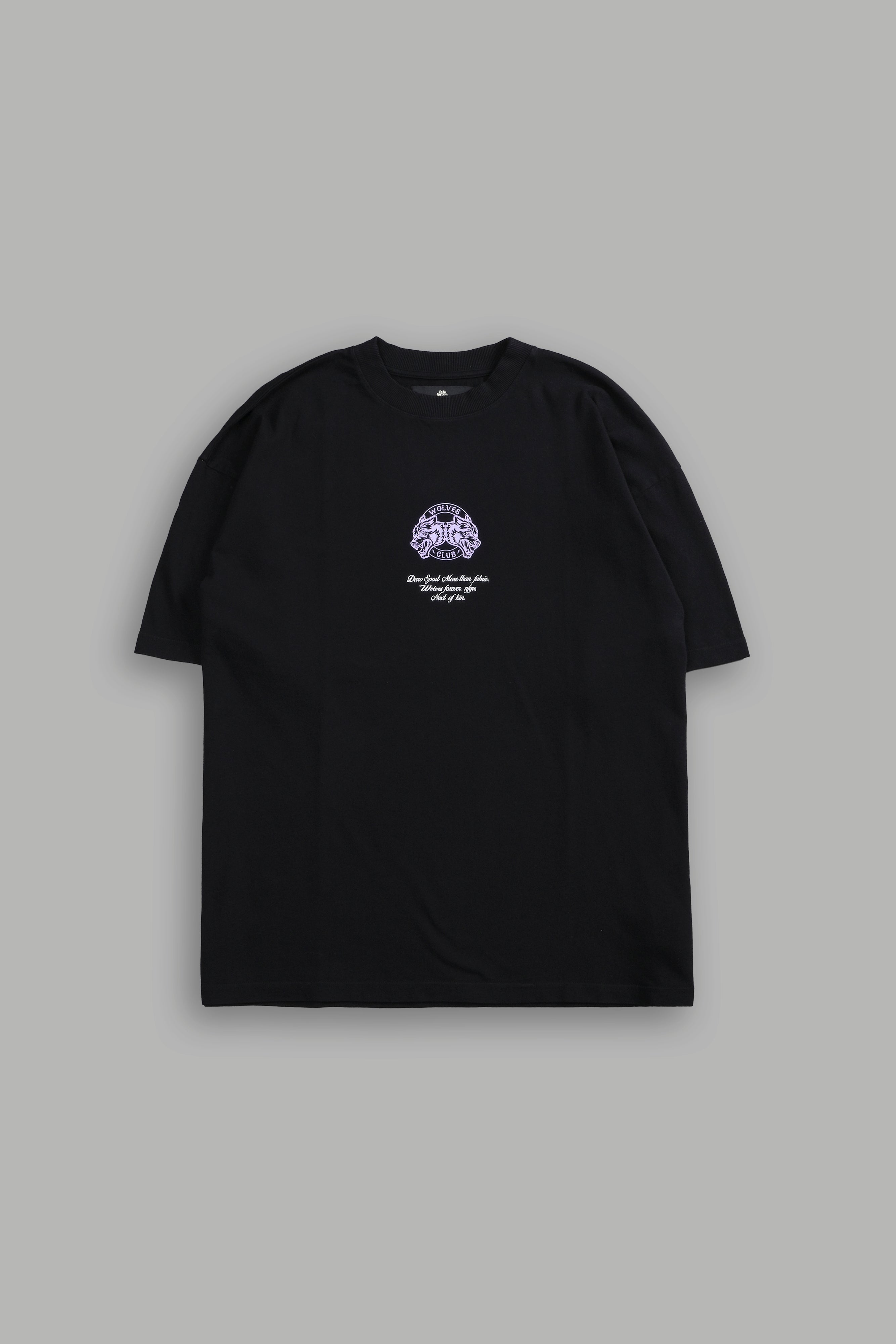 Iron Kin "Premium" Oversized Tee in Black/Purple