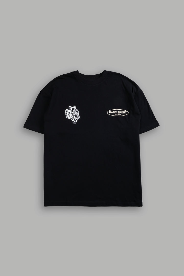 Way of the Wolves "Premium" Oversized Tee in Black