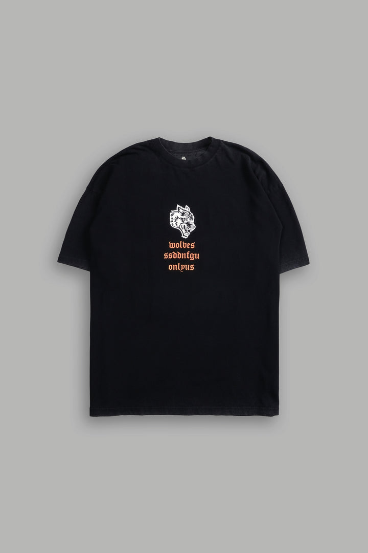 Desert Howl "Premium" Oversized Tee in Black