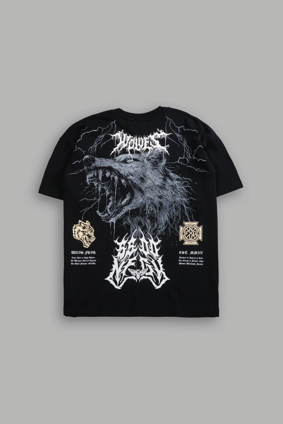 Fenrir Storm "Premium" Oversized Tee in Black