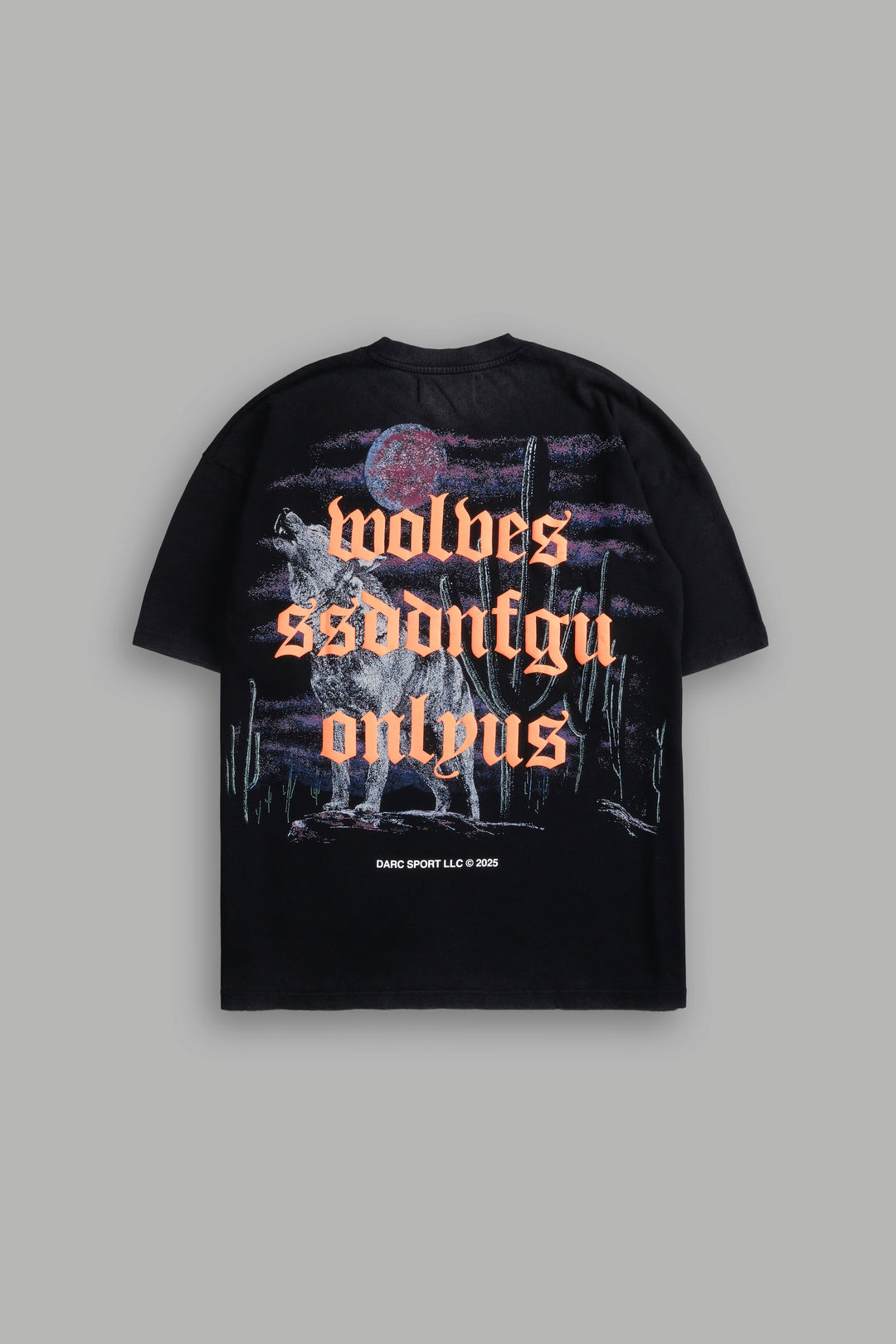 Desert Howl "Premium" Oversized Tee in Black