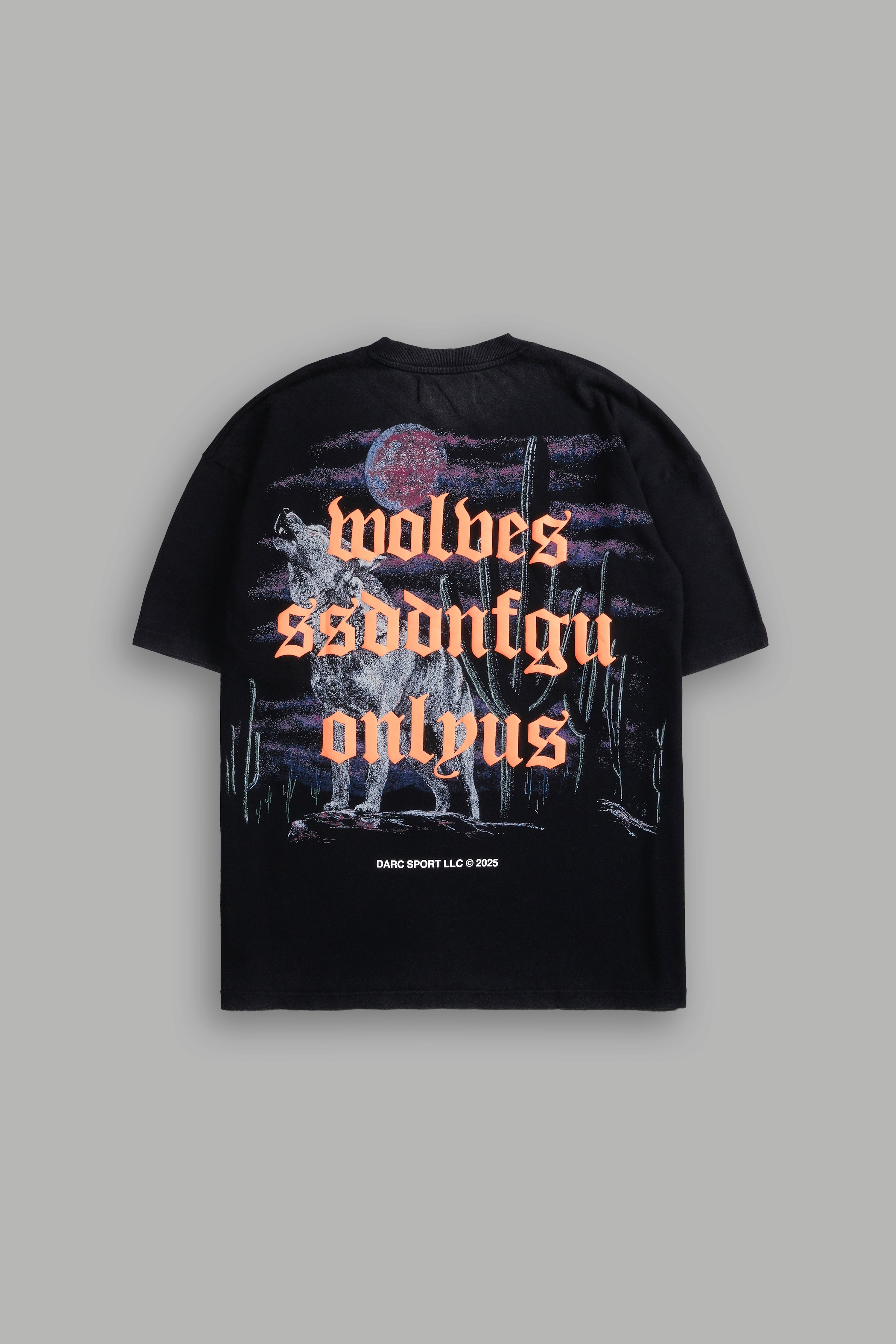 Desert Howl "Premium" Oversized Tee in Black