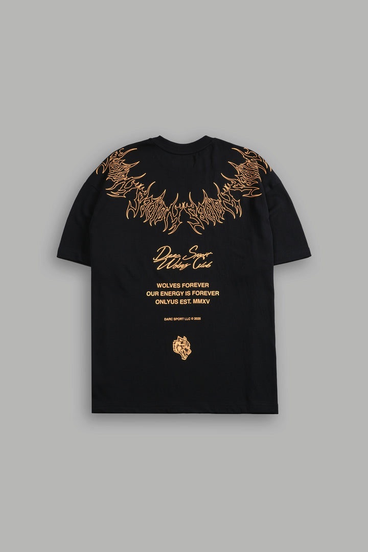 Hesh Core "Premium" Oversized Tee in Black