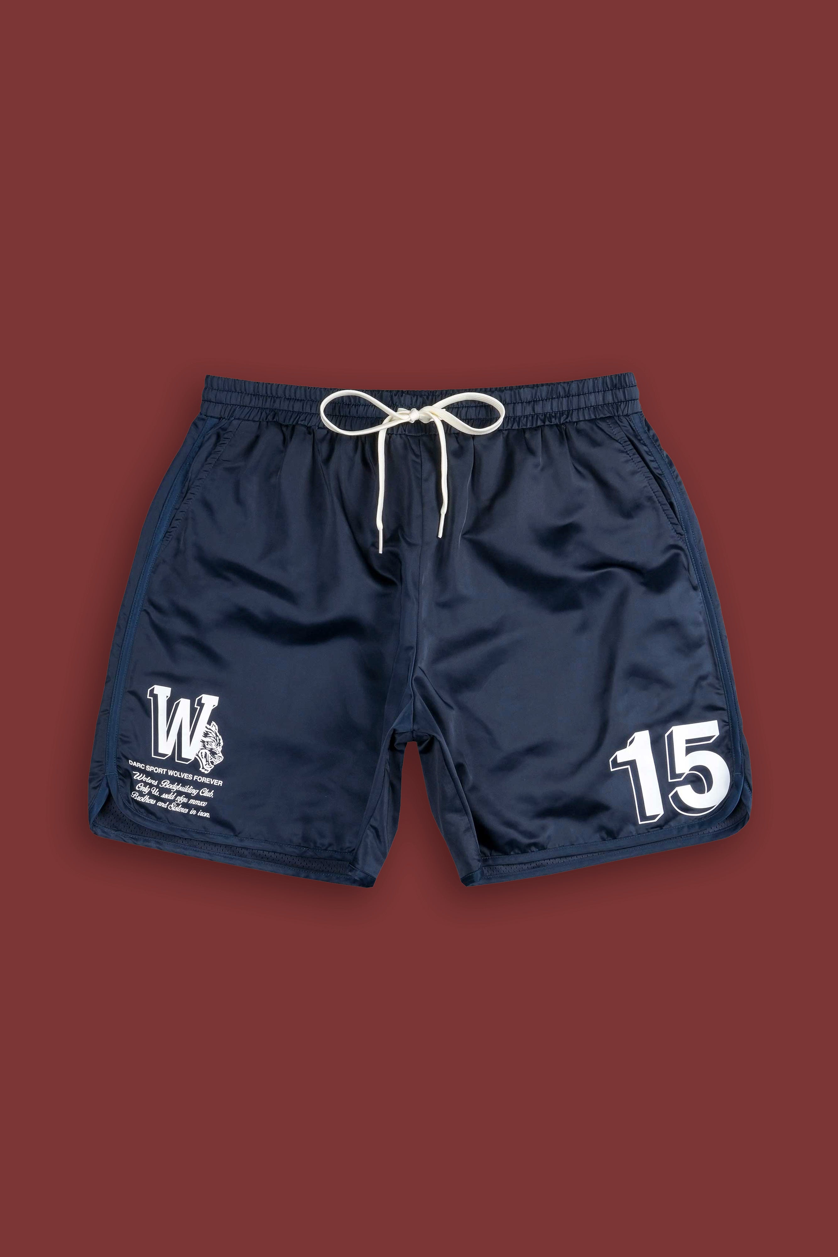 Our Stamp Gerard Shorts in Navy