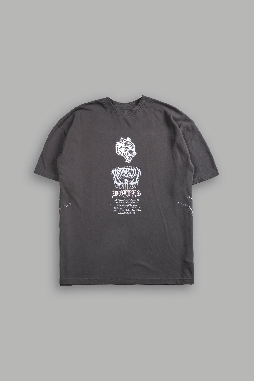 Brutality "Premium" Oversized Tee in Wolf Gray