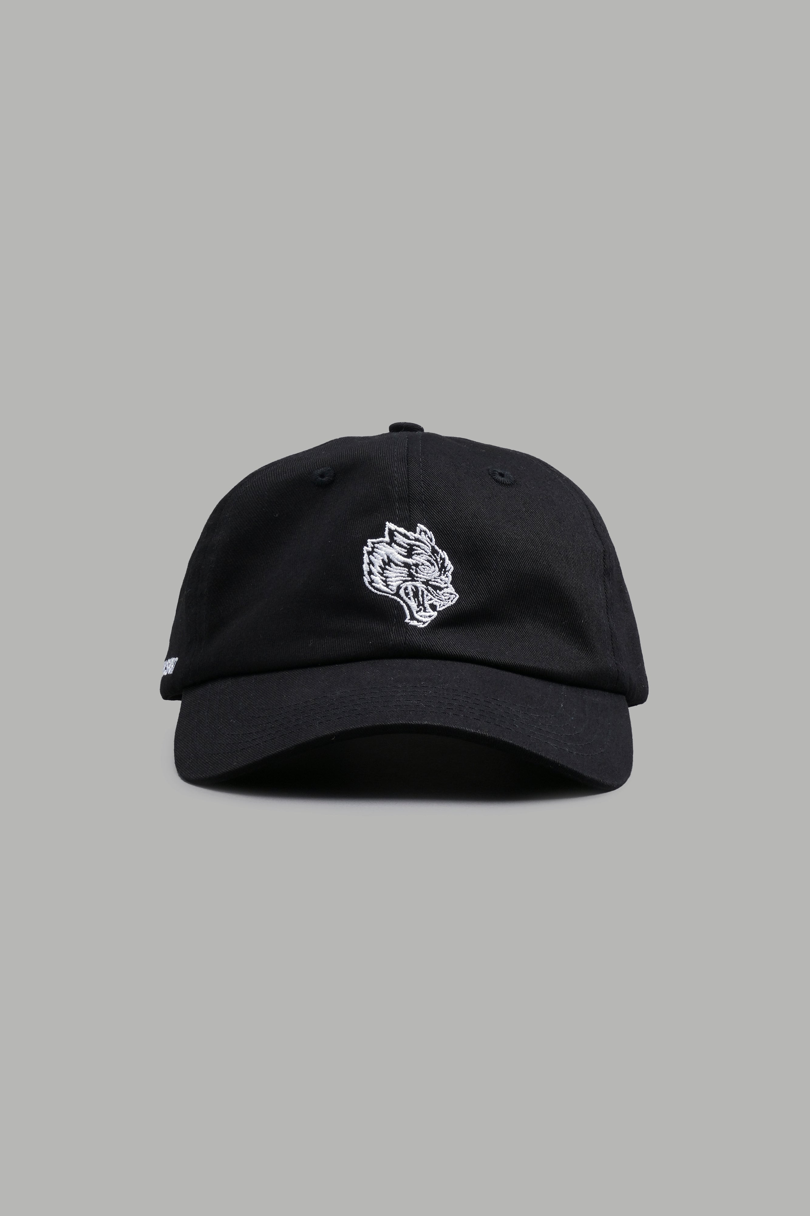 Wolf Head V2 Dad Hat in Black