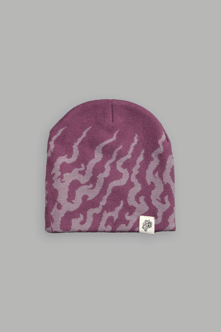 Warrior's Fire Cap Beanie in Pink Smoke