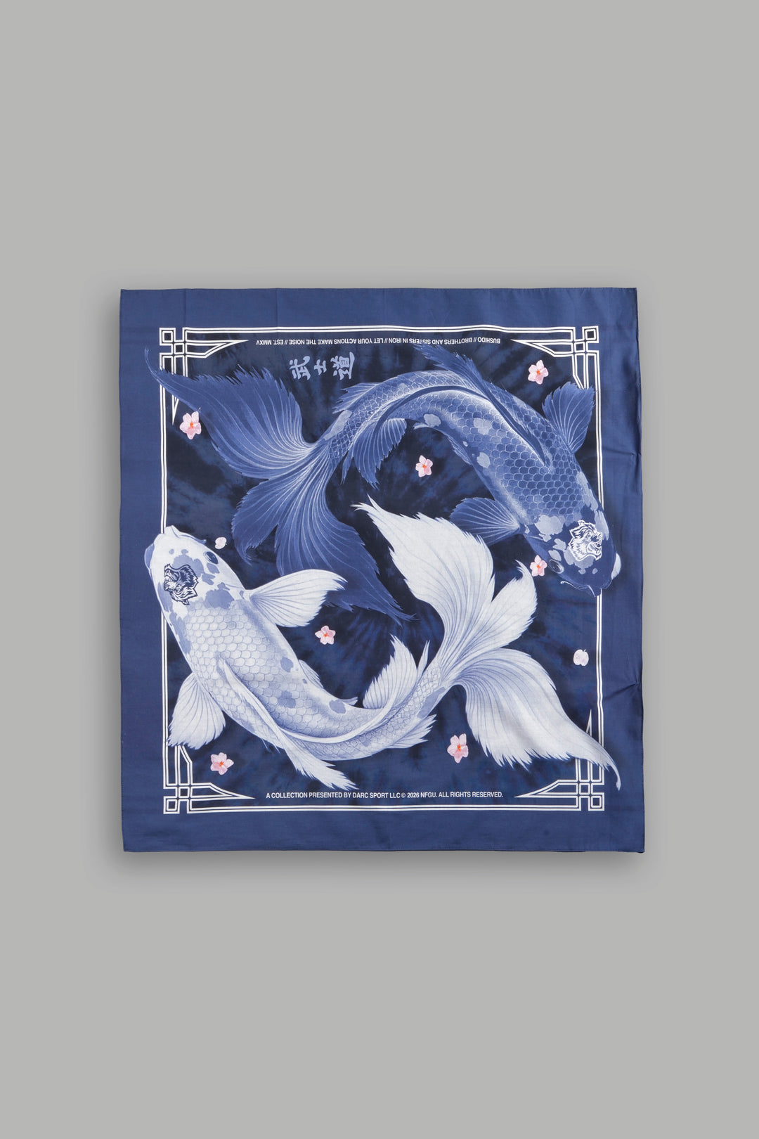 Darc Koi Babushka Scarf in Royal Navy