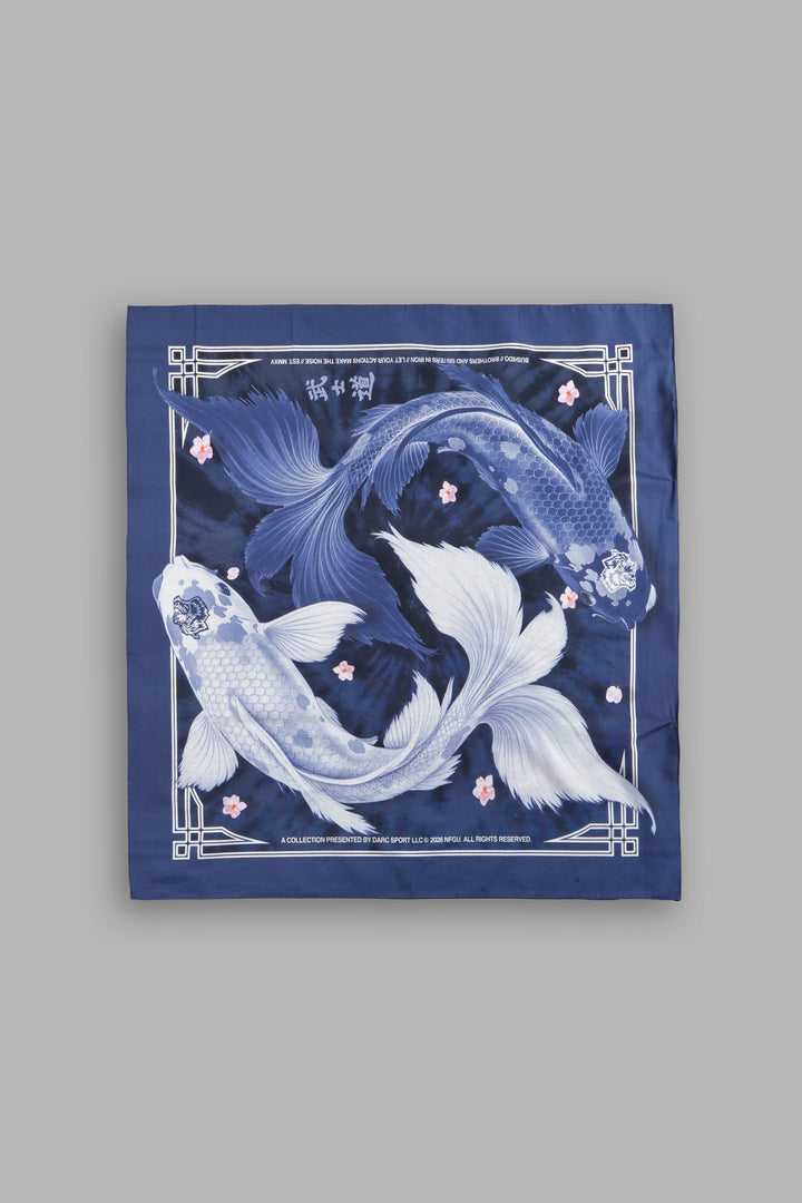 Darc Koi Babushka Scarf in Royal Navy