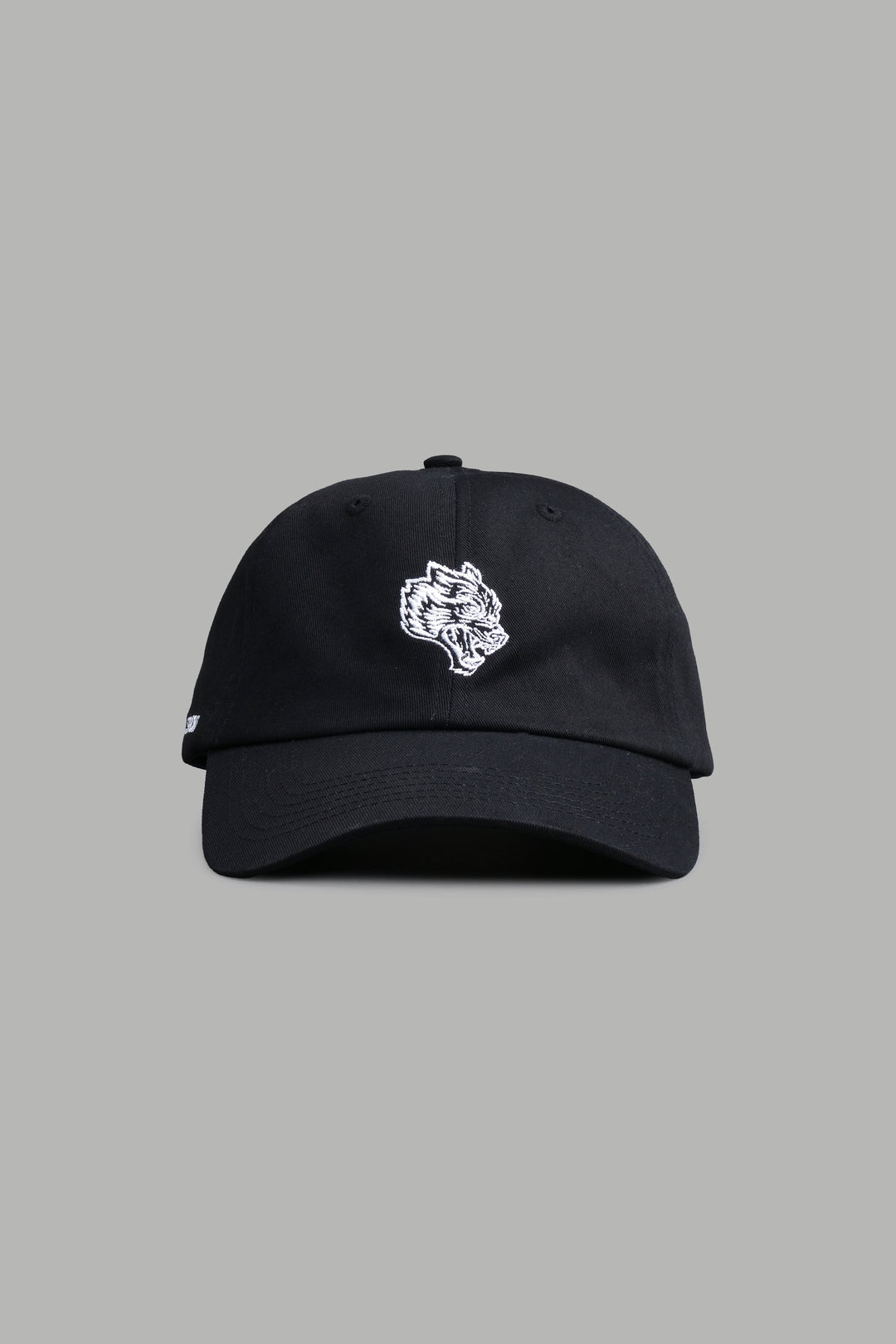 Wolf Head V2 Dad Hat in Black