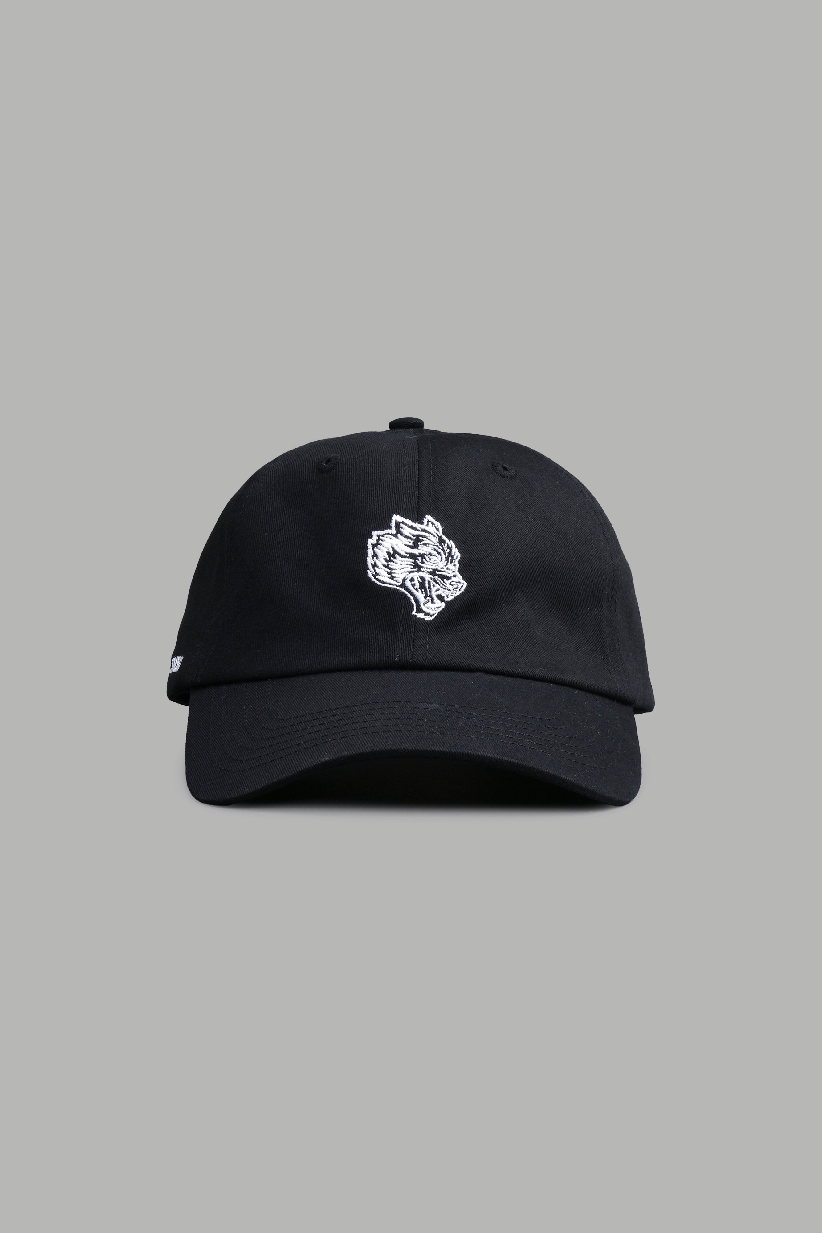 Wolf Head V2 Dad Hat in Black