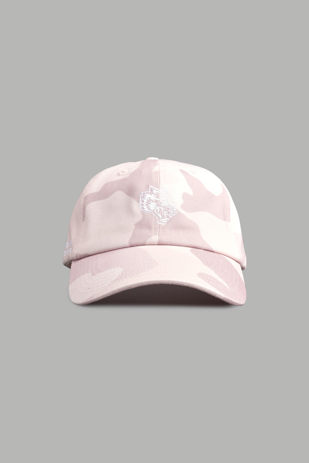 Wolf Head Forever Dad Hat V2 in Blush Vintage Woodland Camo