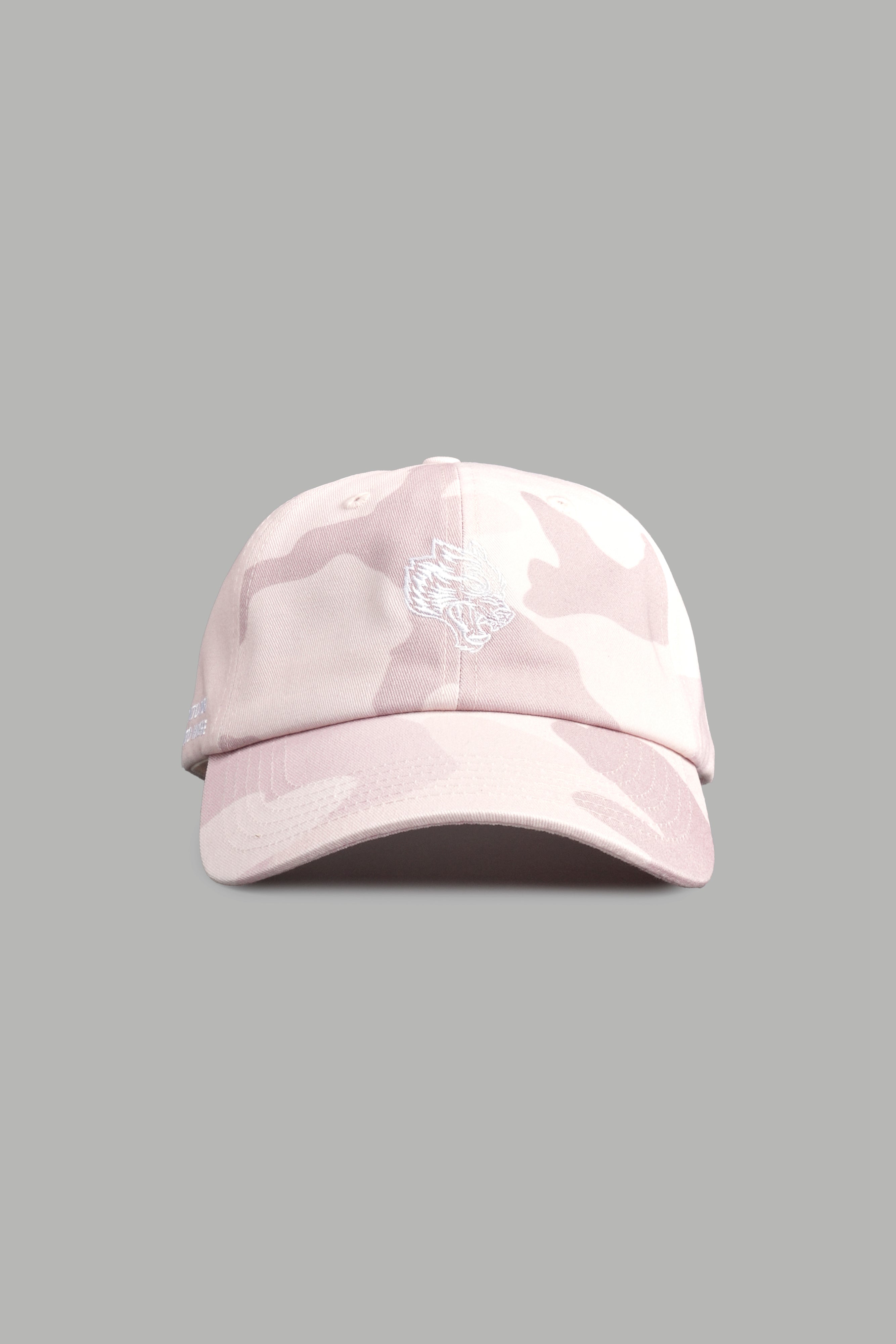 Wolf Head Forever Dad Hat V2 in Blush Vintage Woodland Camo
