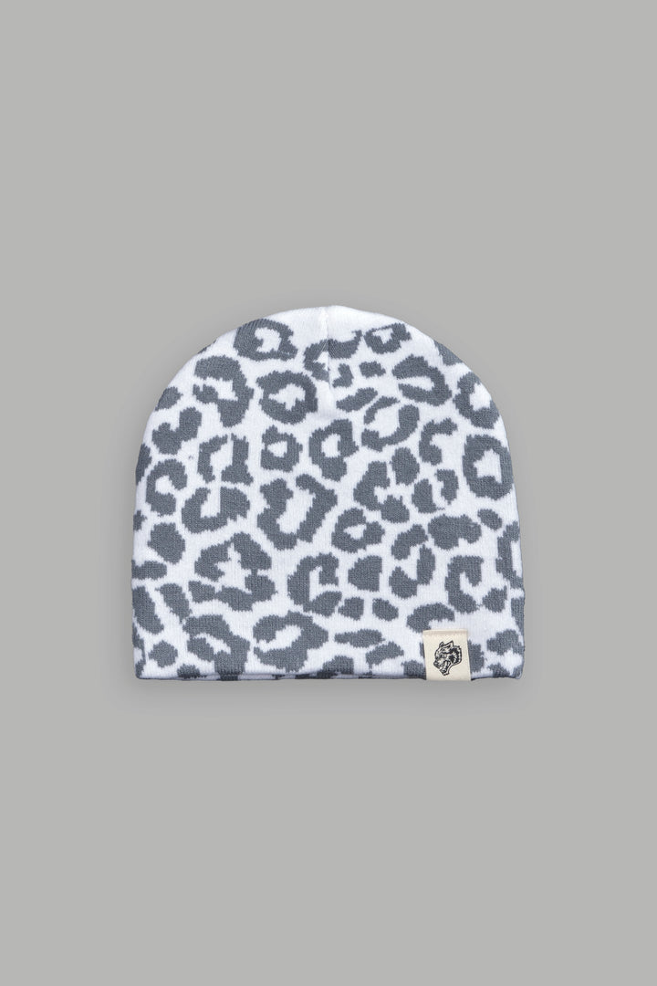 Wolf Patch V2 Cap Beanie in White/Wolf Gray
