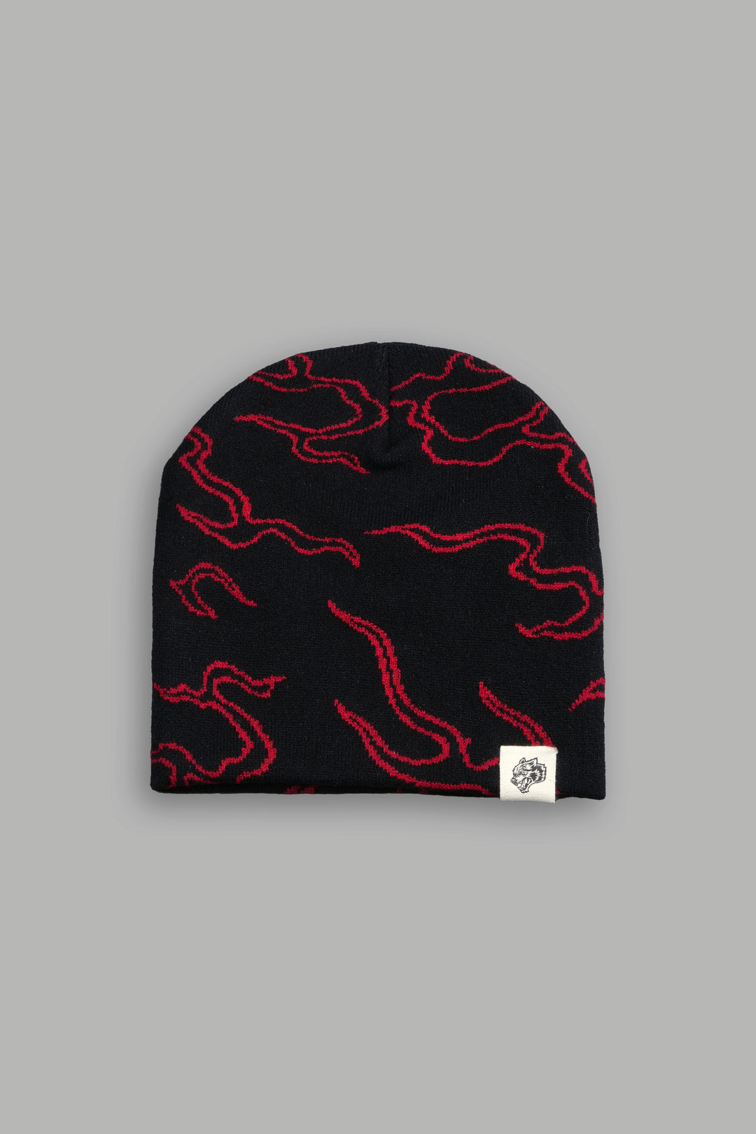Our Fire Cap Beanie in Black/Red