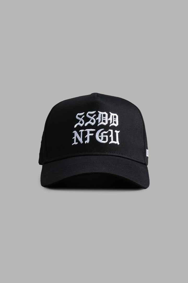 SSDD 5 Panel Hat in Black