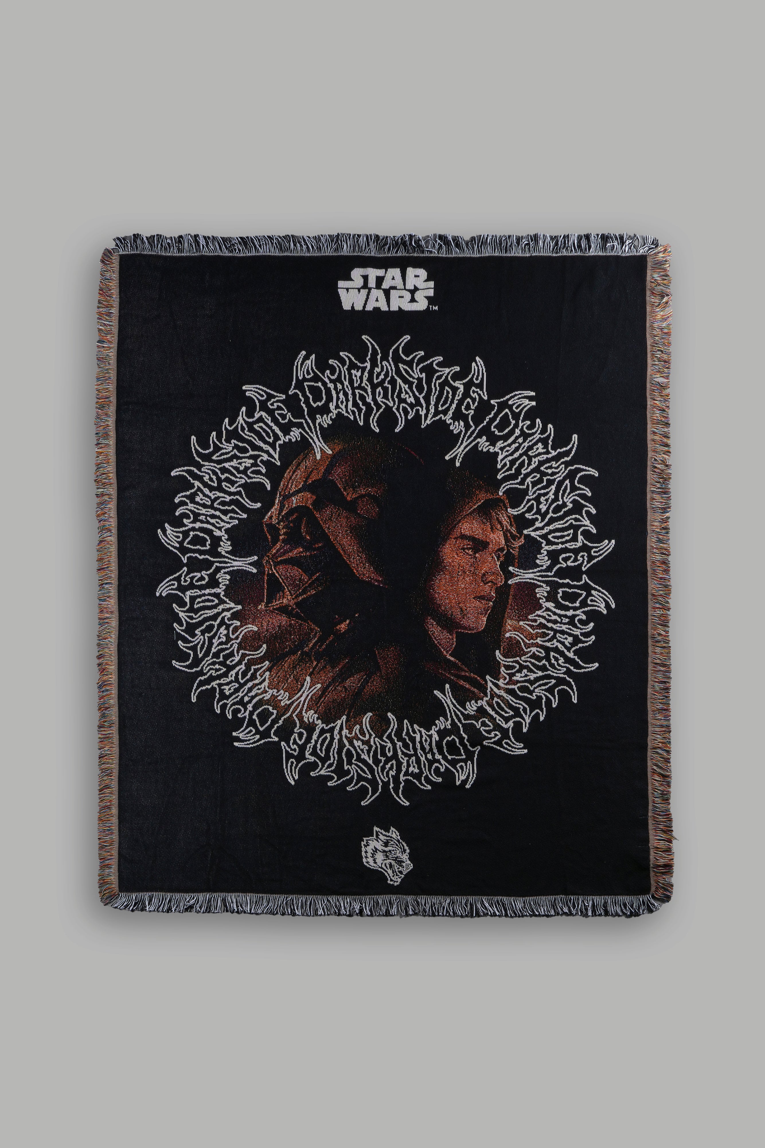 Rise To Darkness Tapestry Blanket in Black