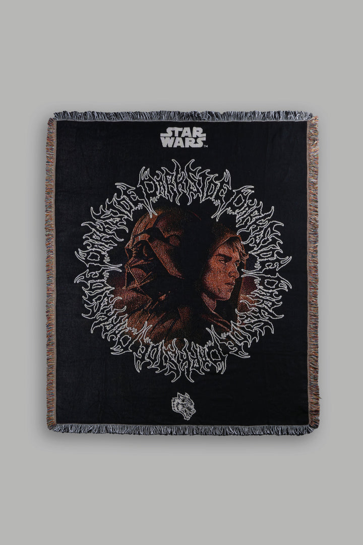 Rise To Darkness Tapestry Blanket in Black