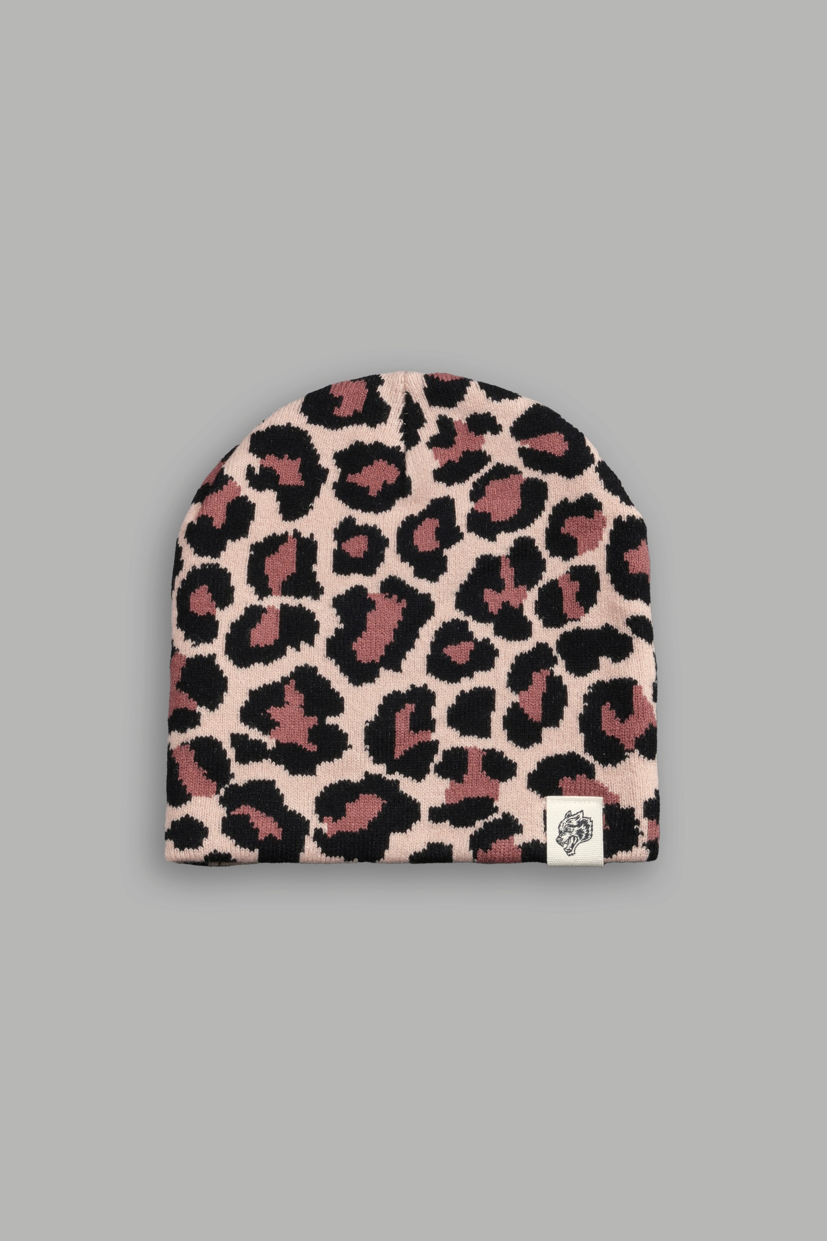 Wolf Patch V2 Cap Beanie in Clay Leopard