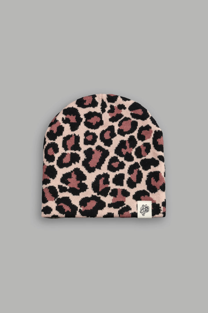 Wolf Patch V2 Cap Beanie in Clay Leopard
