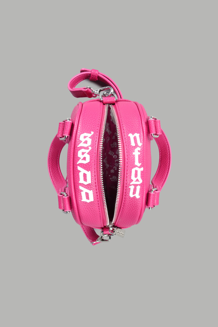 DSVD Collab VD Leather Mini Bowler in Mauve/Pink