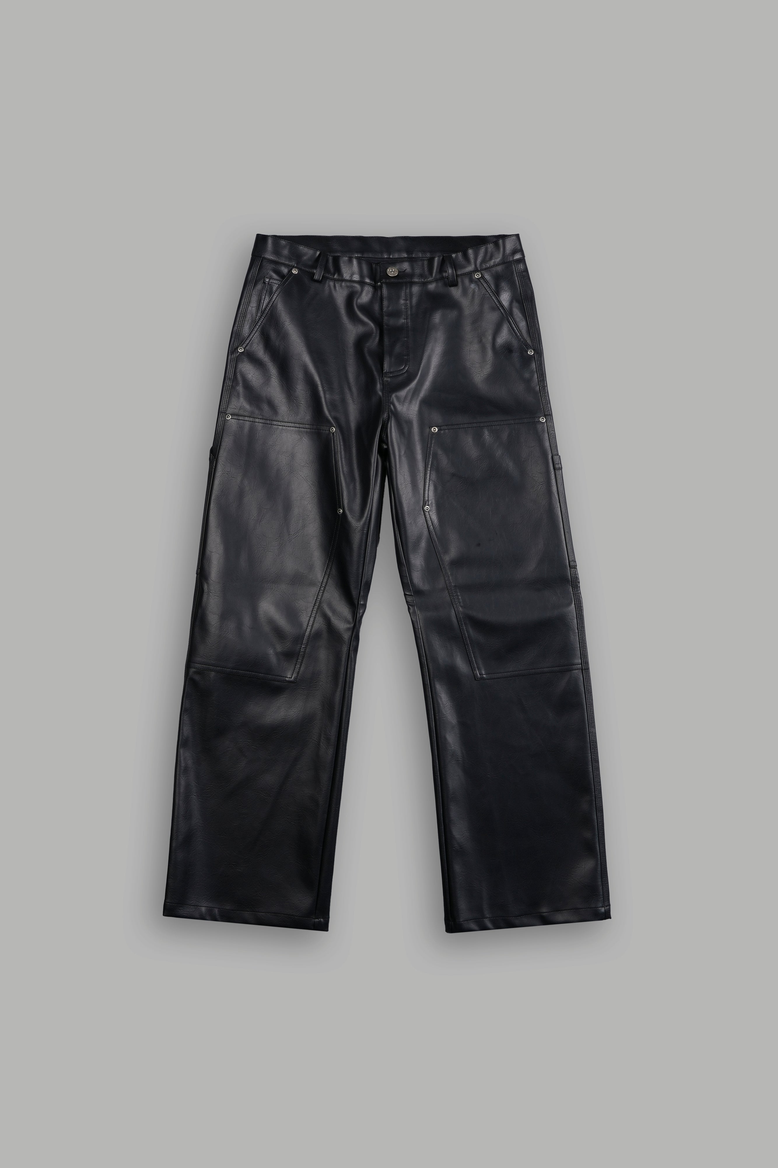 Wolf Chopper Leather Hoffa V2 Pants in Black