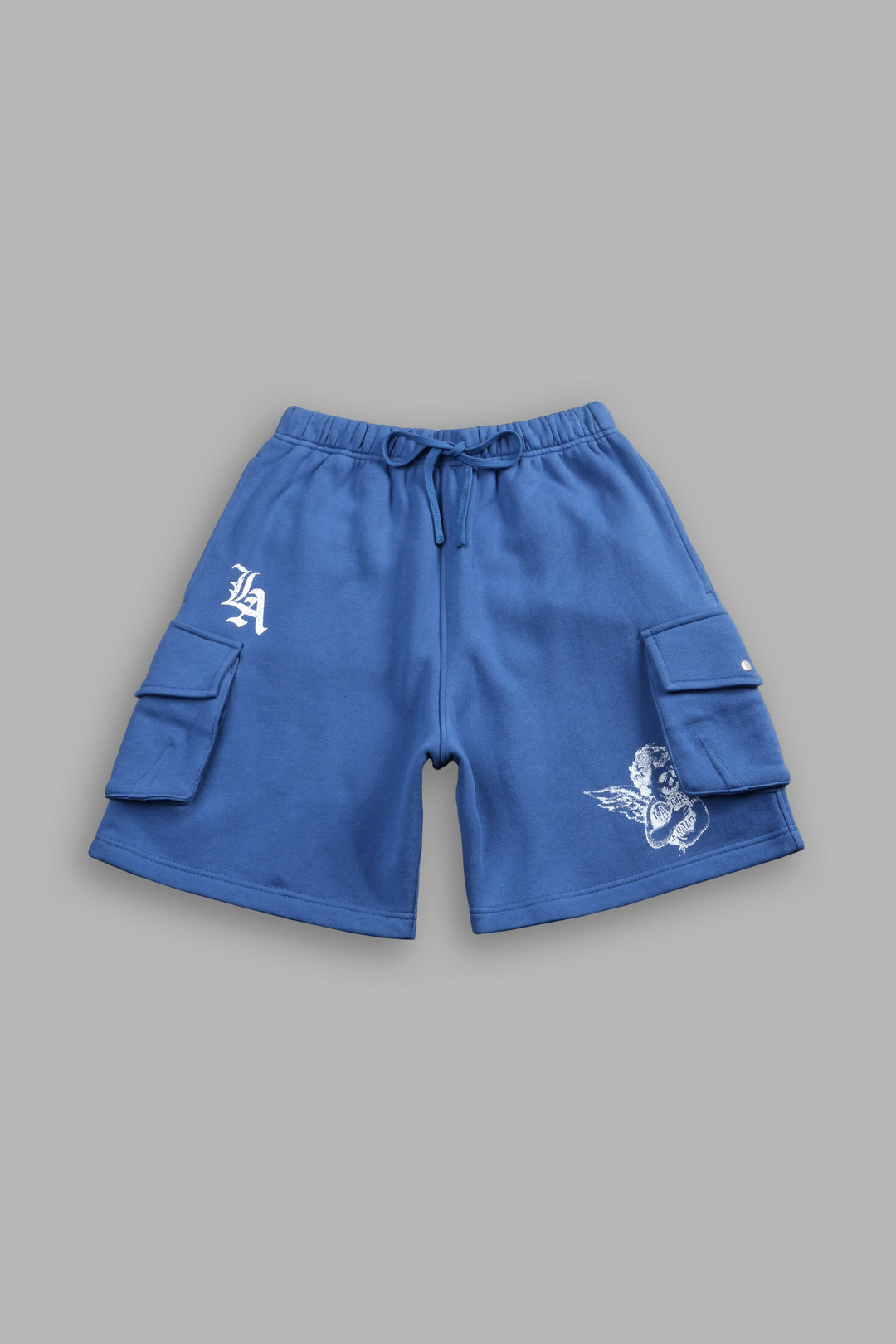 La Ca Frvr Cornell Cargo Sweat Shorts in La Blue