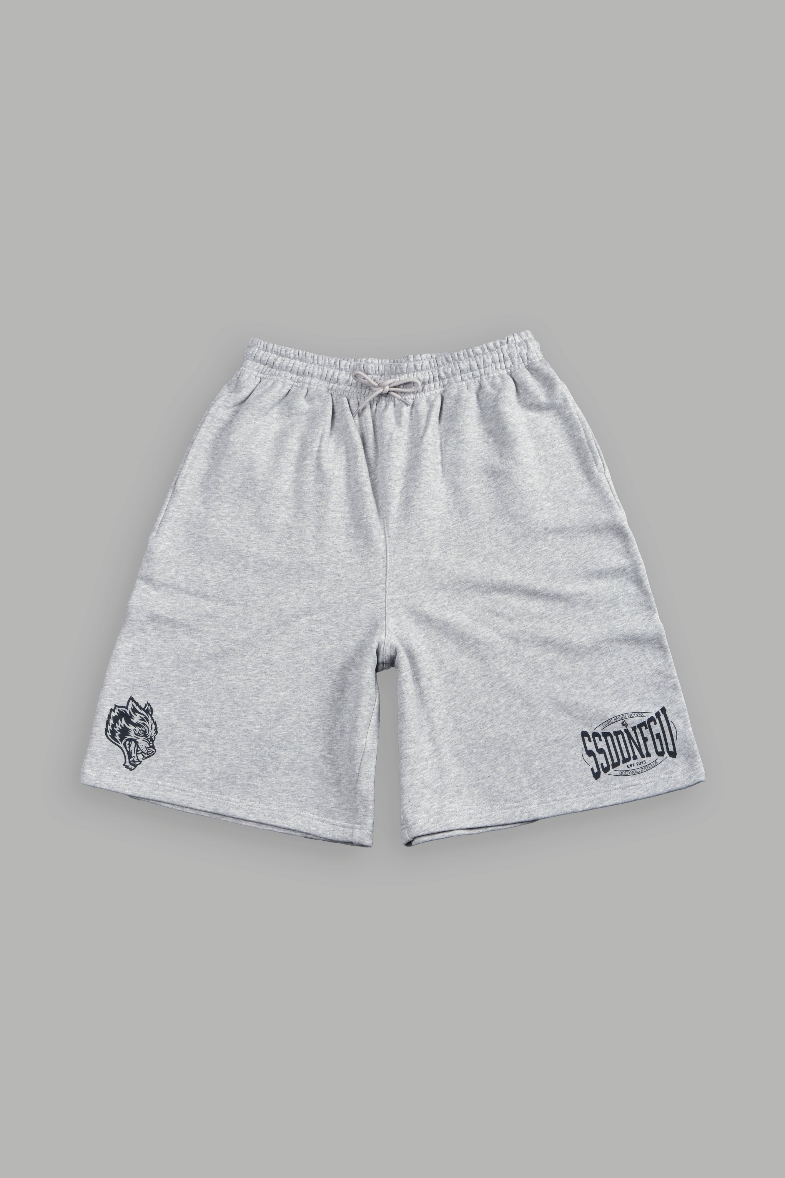SSDDNFGU FRVR Oversized Osiris Sweat Shorts in Light Athletic Gray