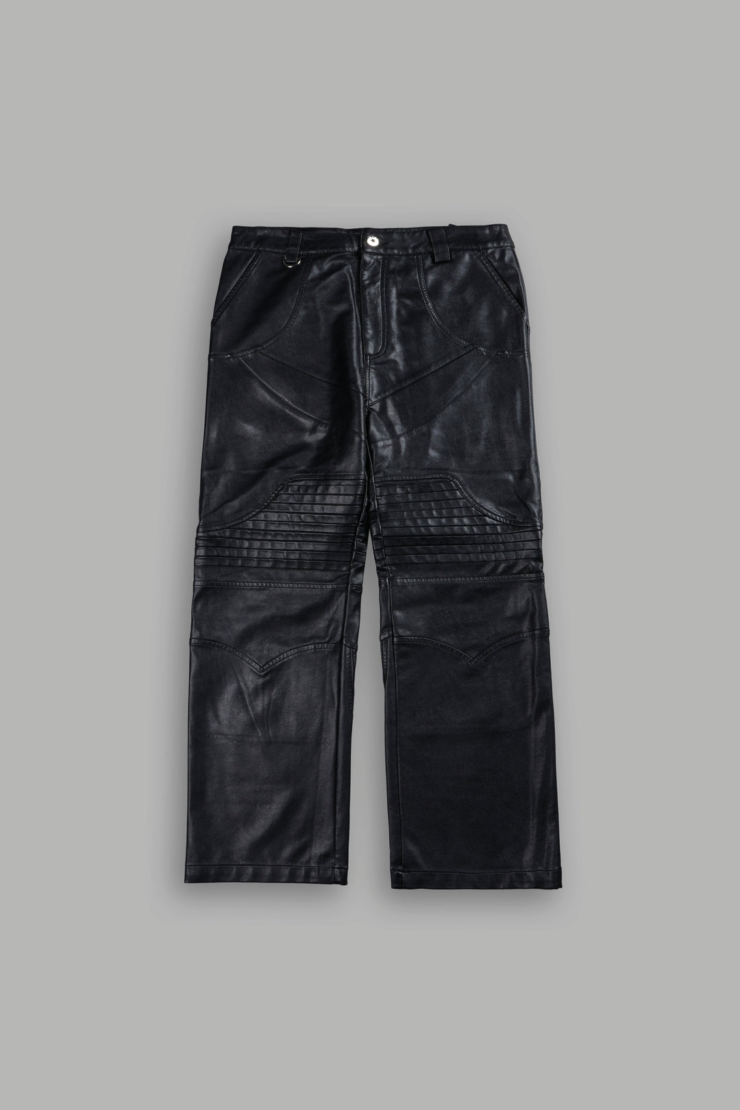 Wolves Chopper McKagan Faux Leather Pants in Black