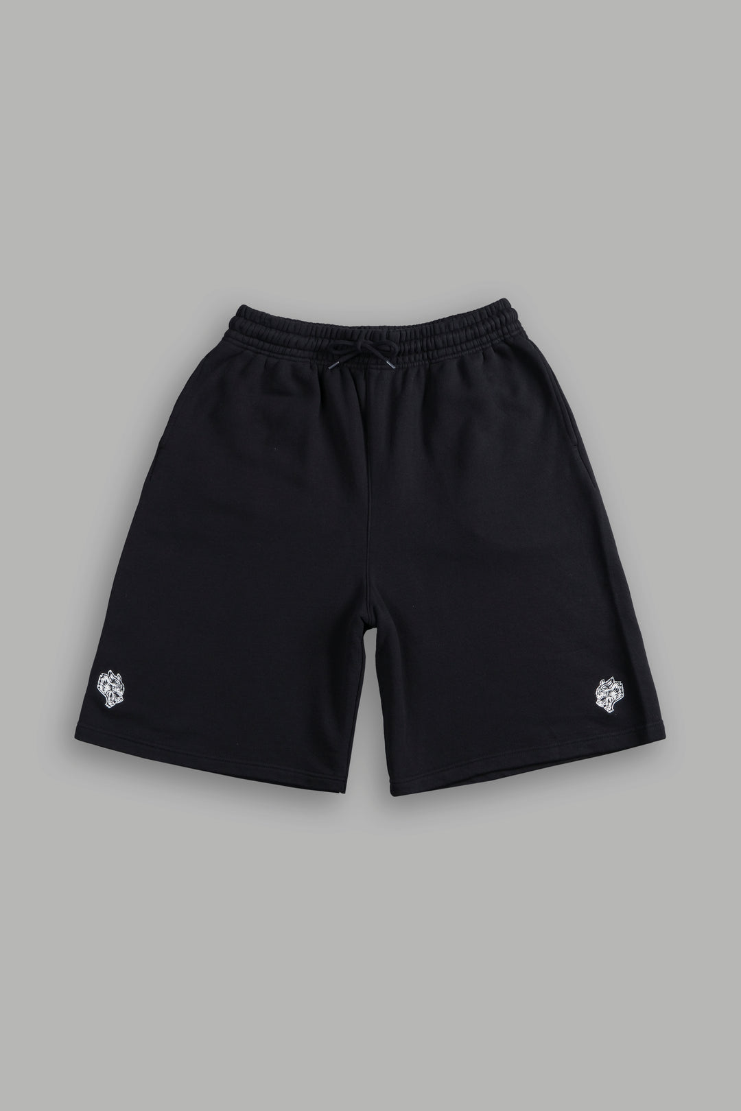 Dual Oversized Osiris Sweat Shorts in Black