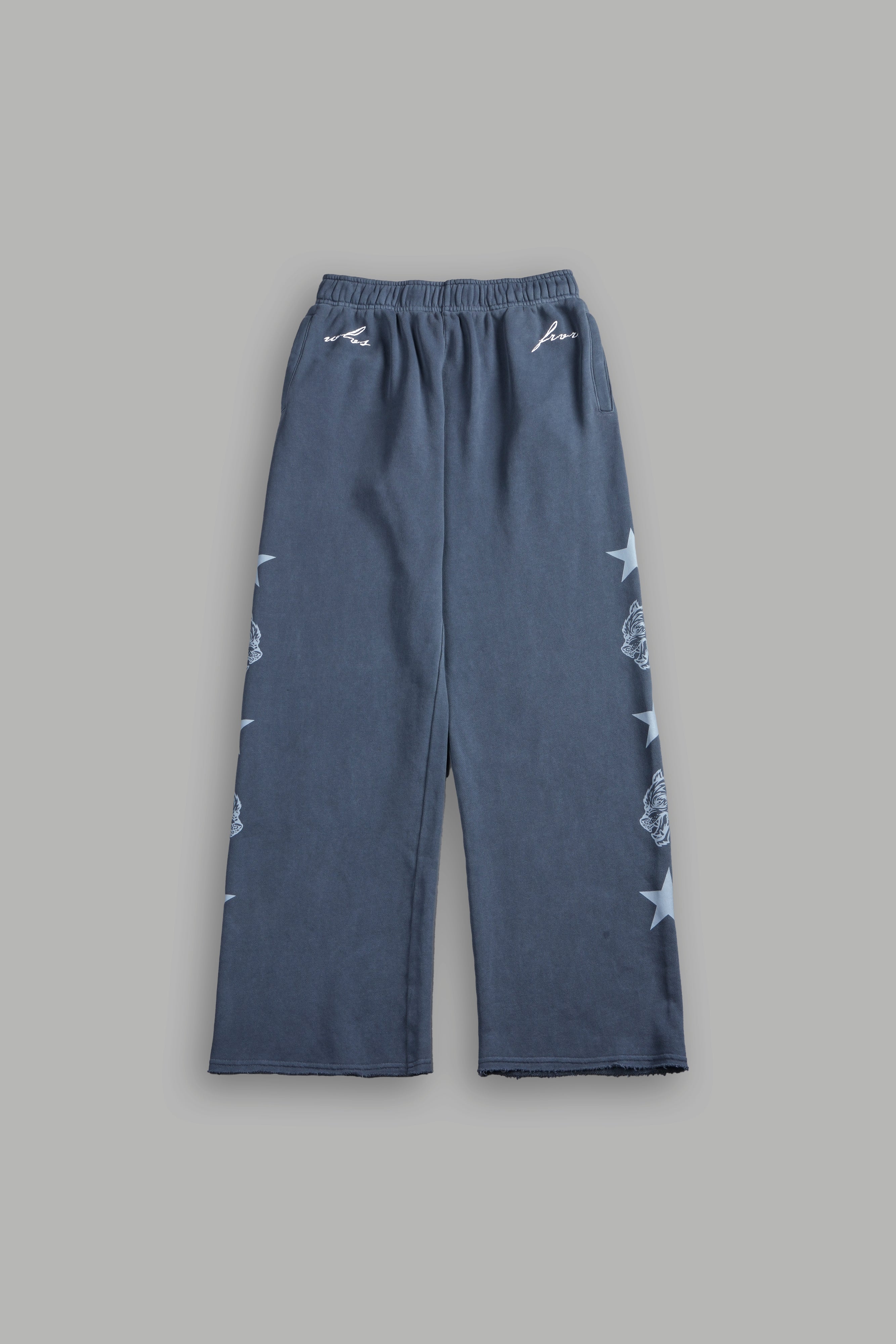 Wolf Star Couture Sweats in Darc Blue