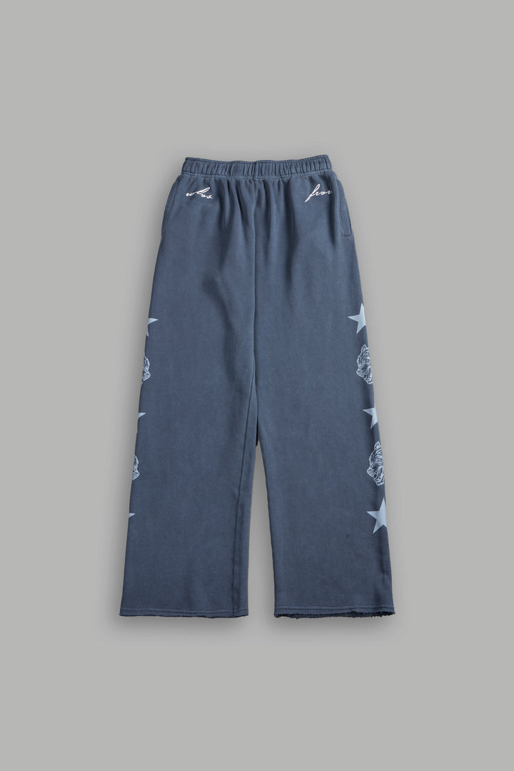 Wolf Star Couture Sweats in Darc Blue