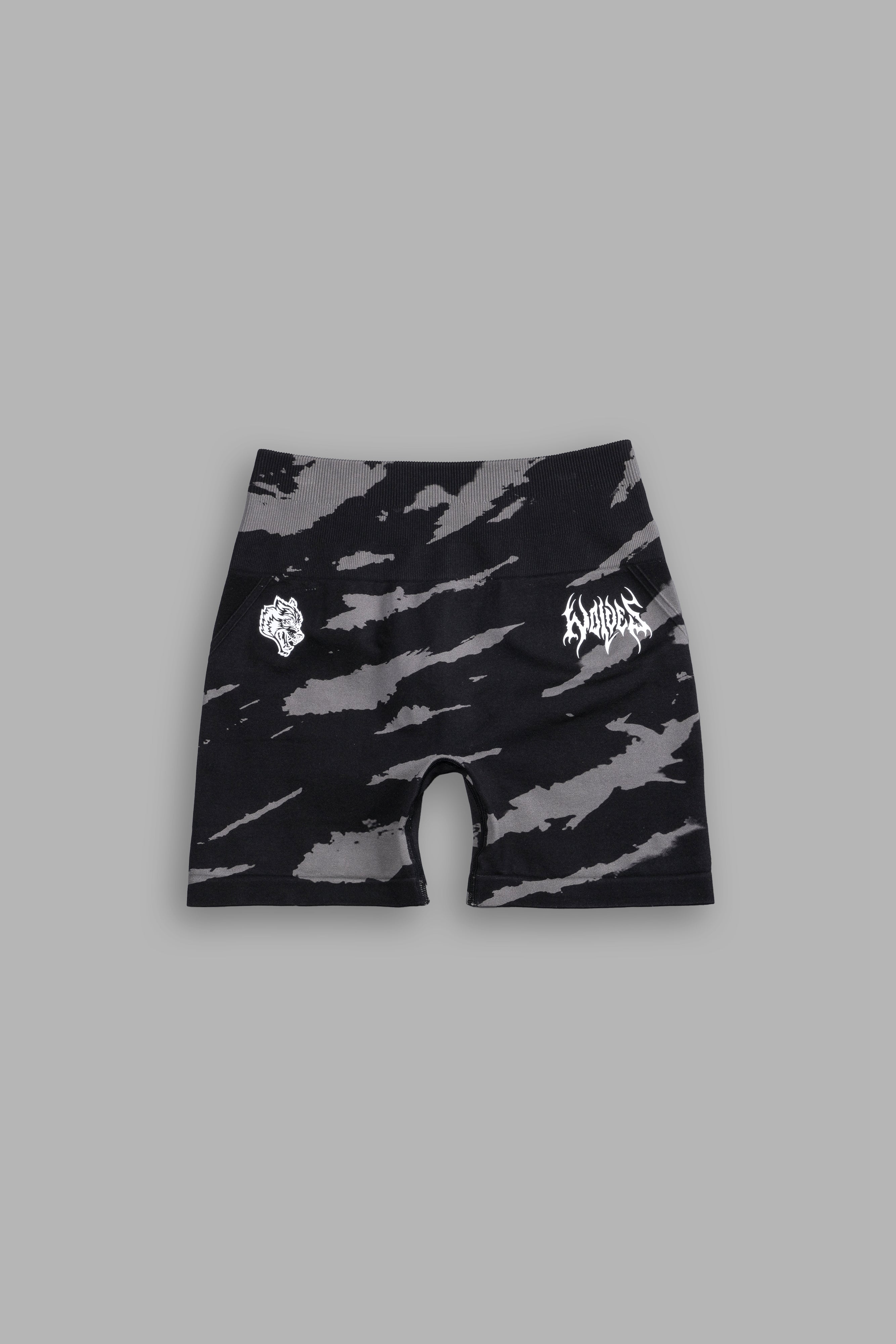 Inner Power Everson Seamless "Huxley" Shorts in Black Native Camo