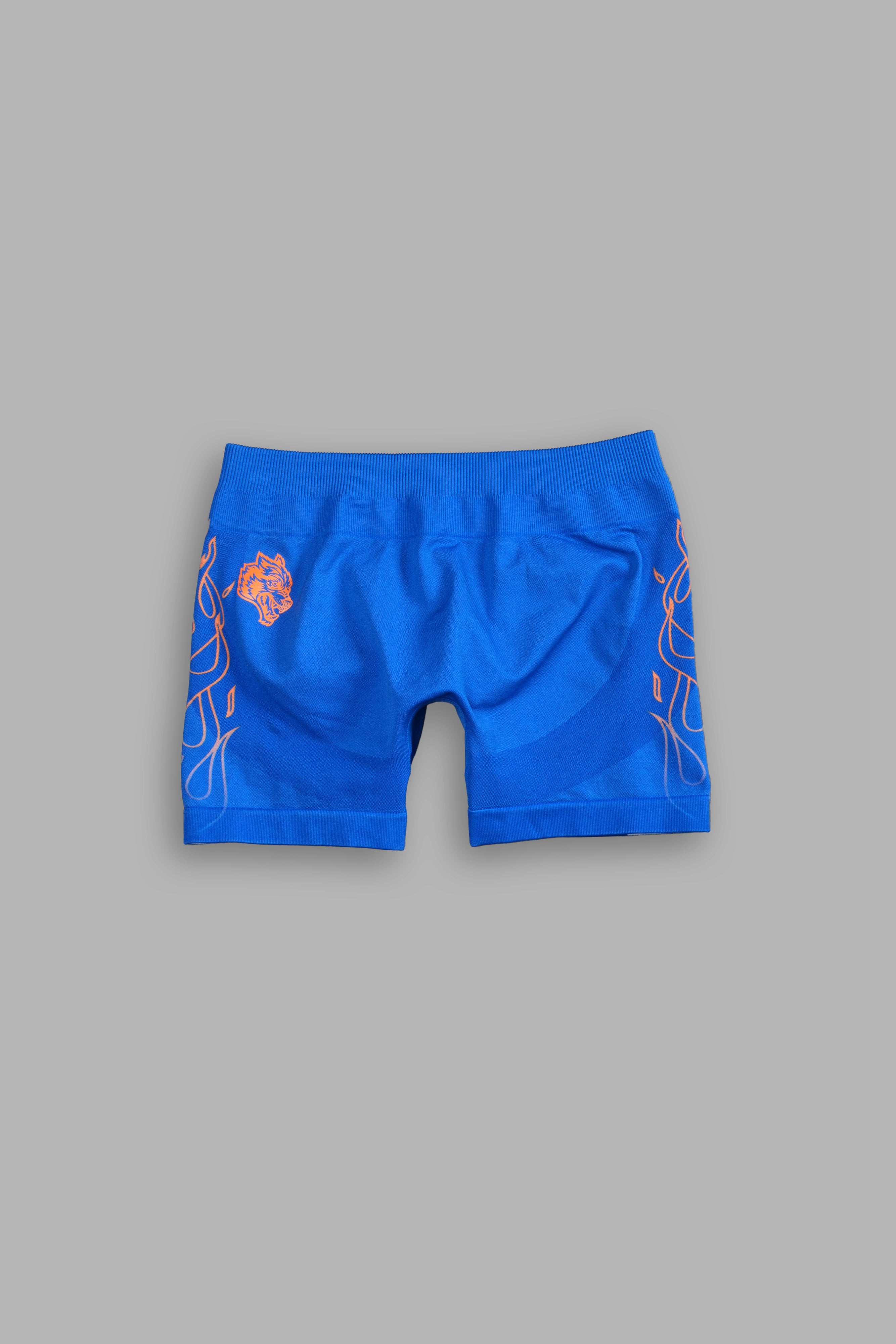 On Fire Everson Seamless "Katya" Shorts in Darc Cobalt