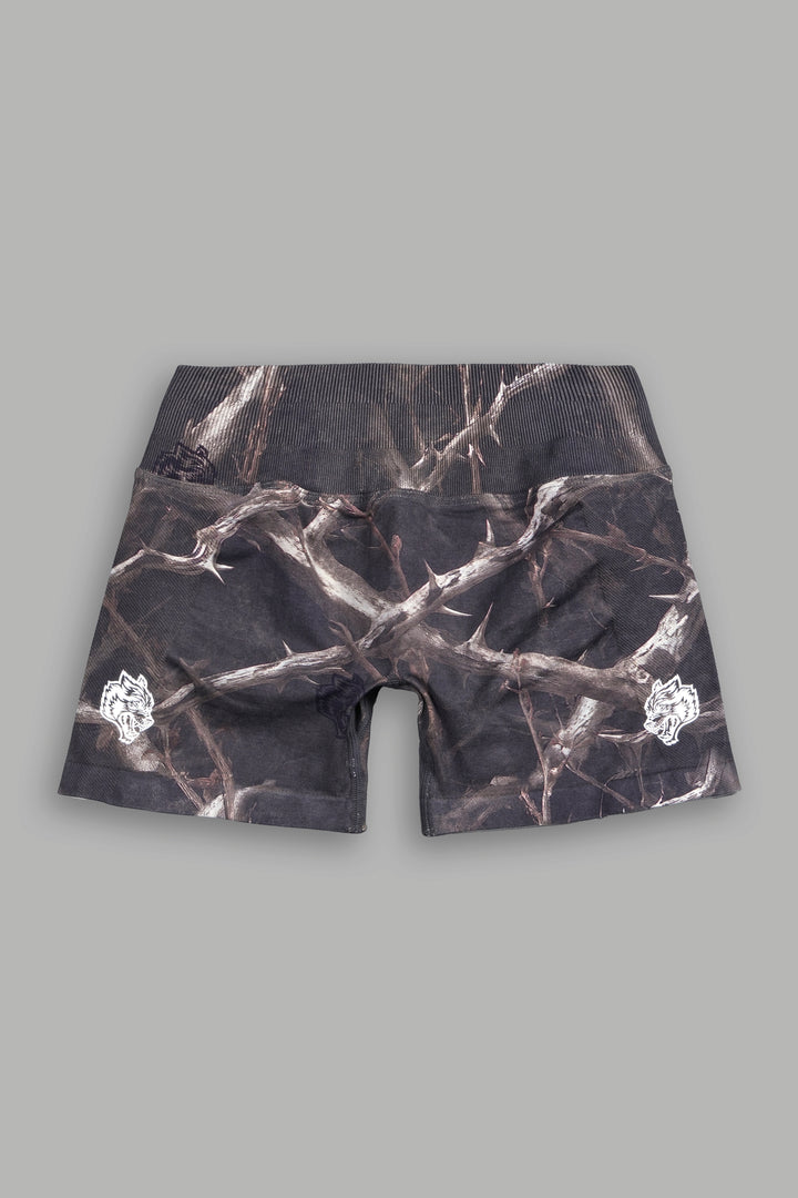 Dual Wolf Evey Seamless Shorts In Darc Thorns