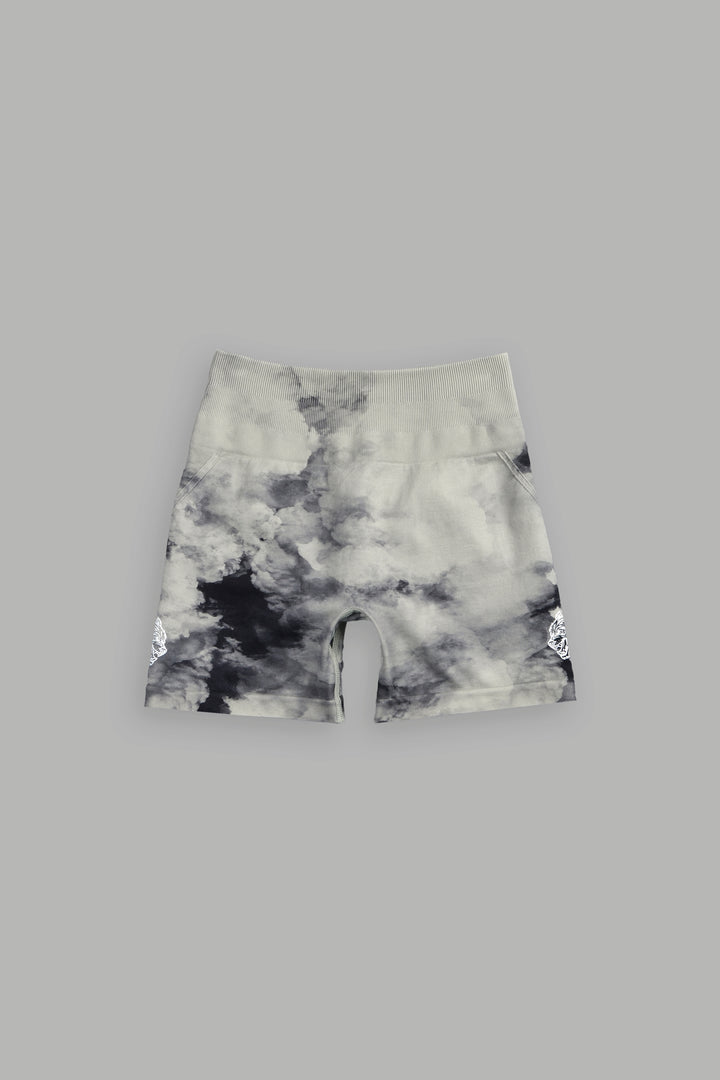 Dual Wolf Everson Seamless "Huxley" Shorts in Cactus Gray V2 Ghost Clouds