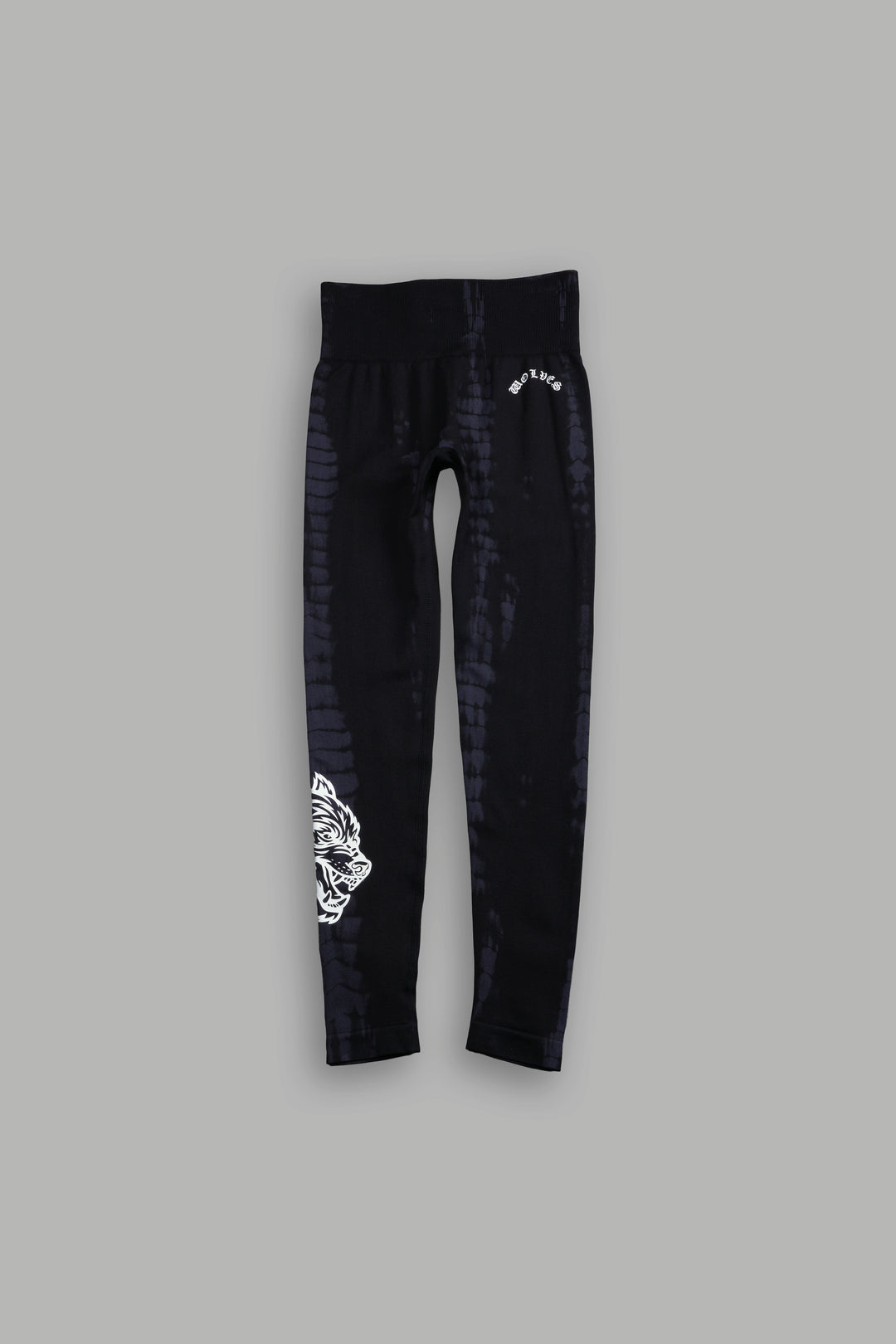 Chopper "Everson" Scrunch Leggings in Black Tonal Serpent