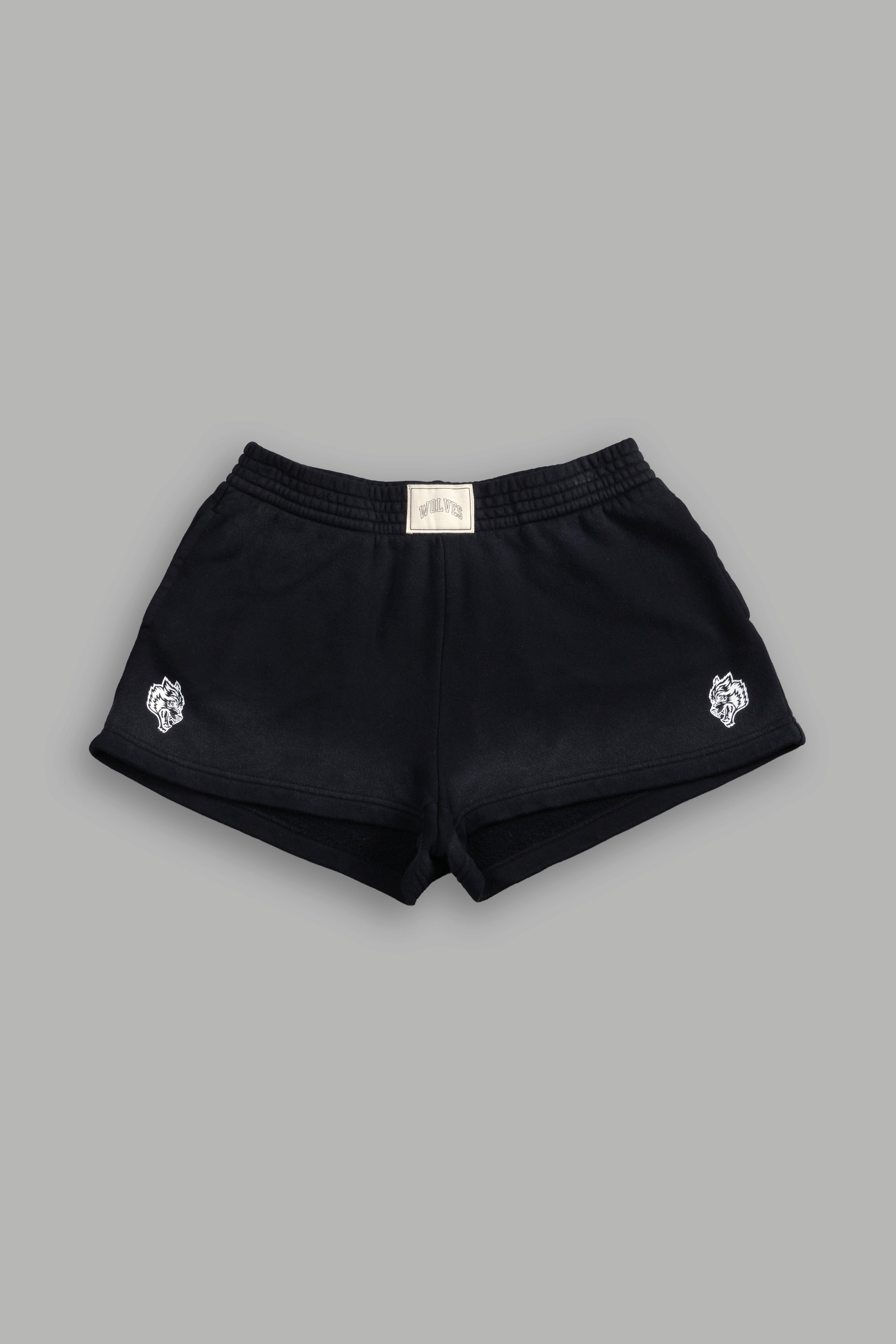Darc Wandering Ellie Sweat Shorts in Black Drift Wash