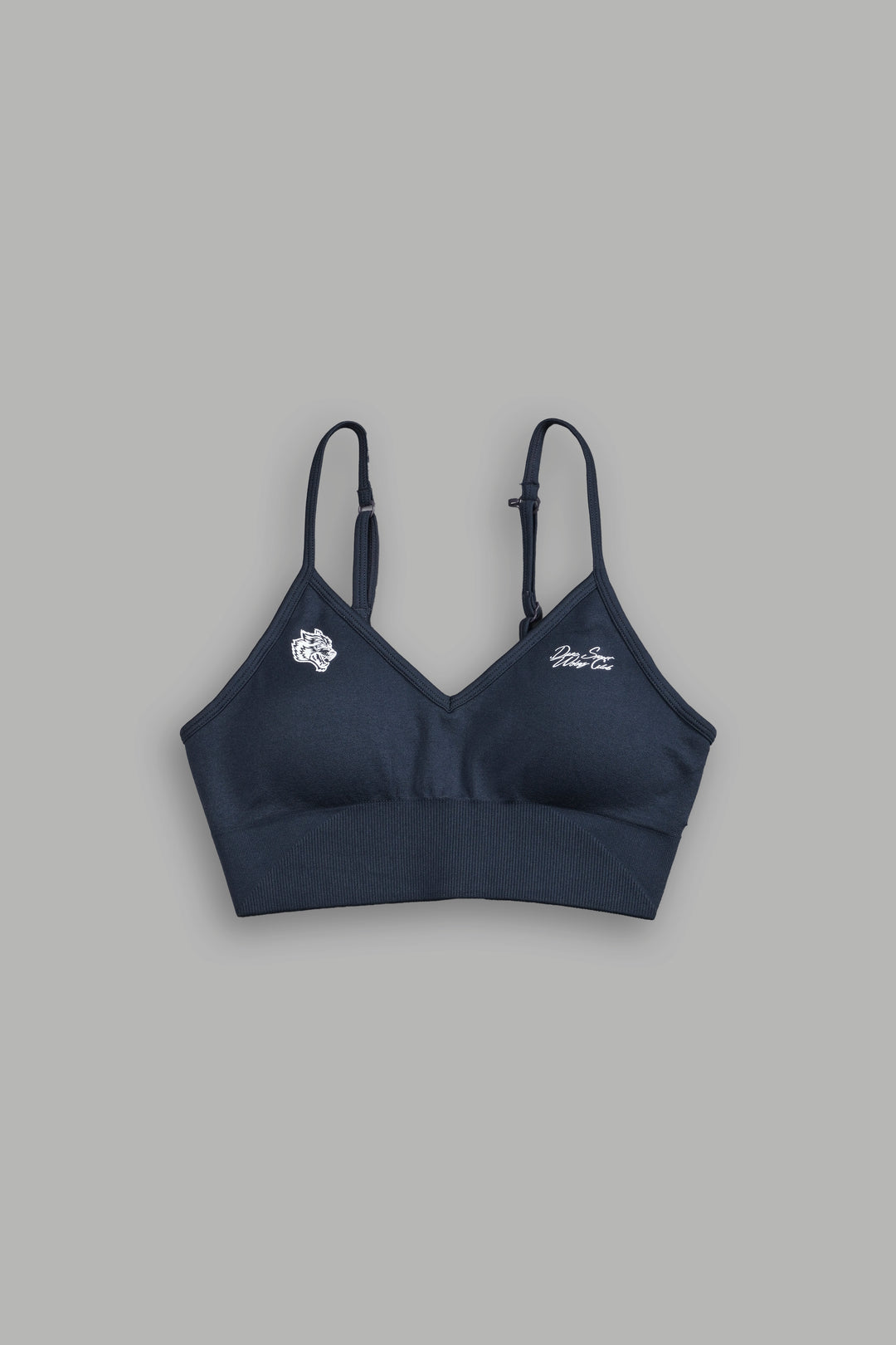 From The Shadows "Everson Seamless" Sports Bra in Midnight Blue