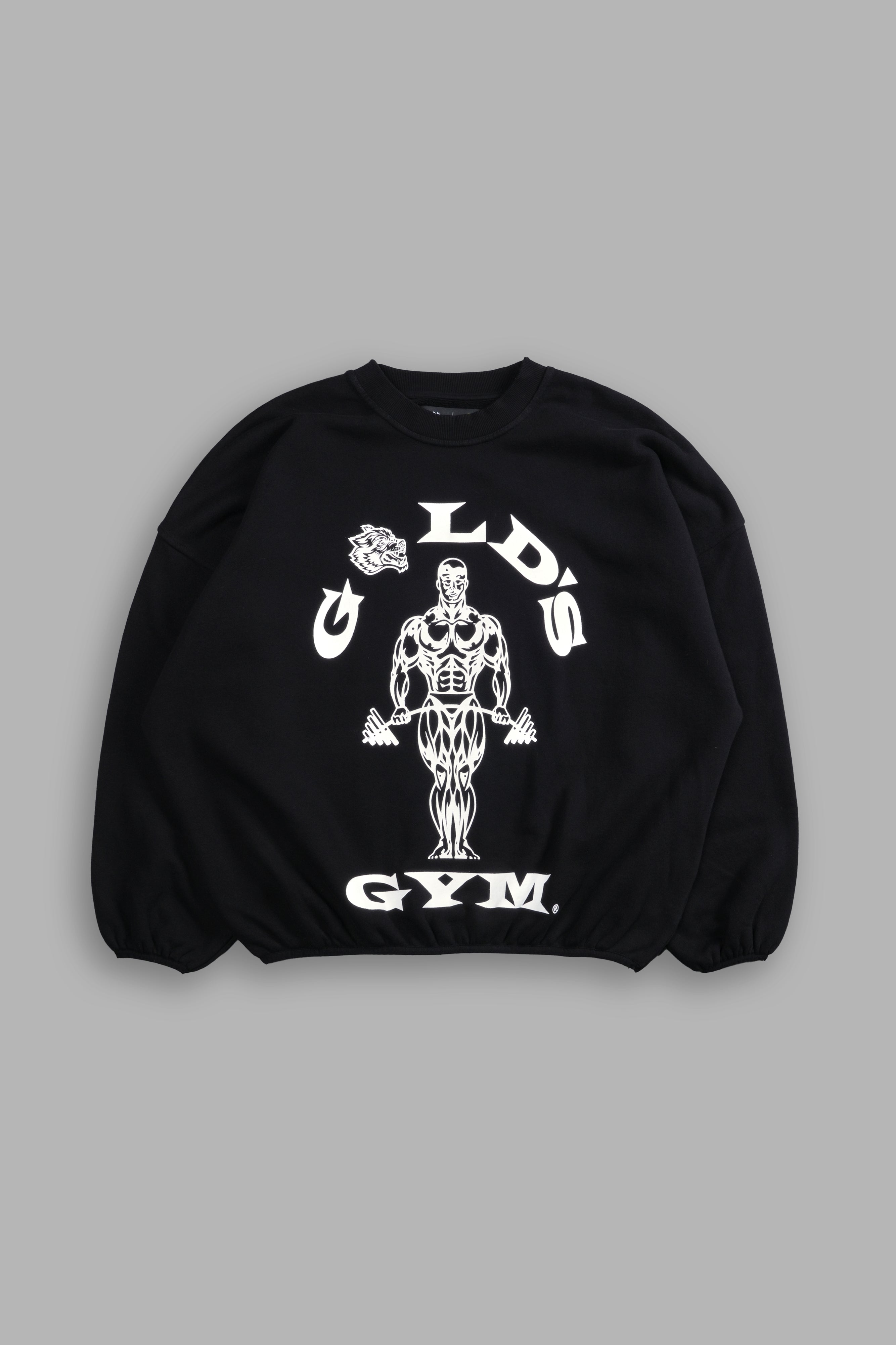 Gold's Wolf S. Hall Crewneck in Black – DarcSport