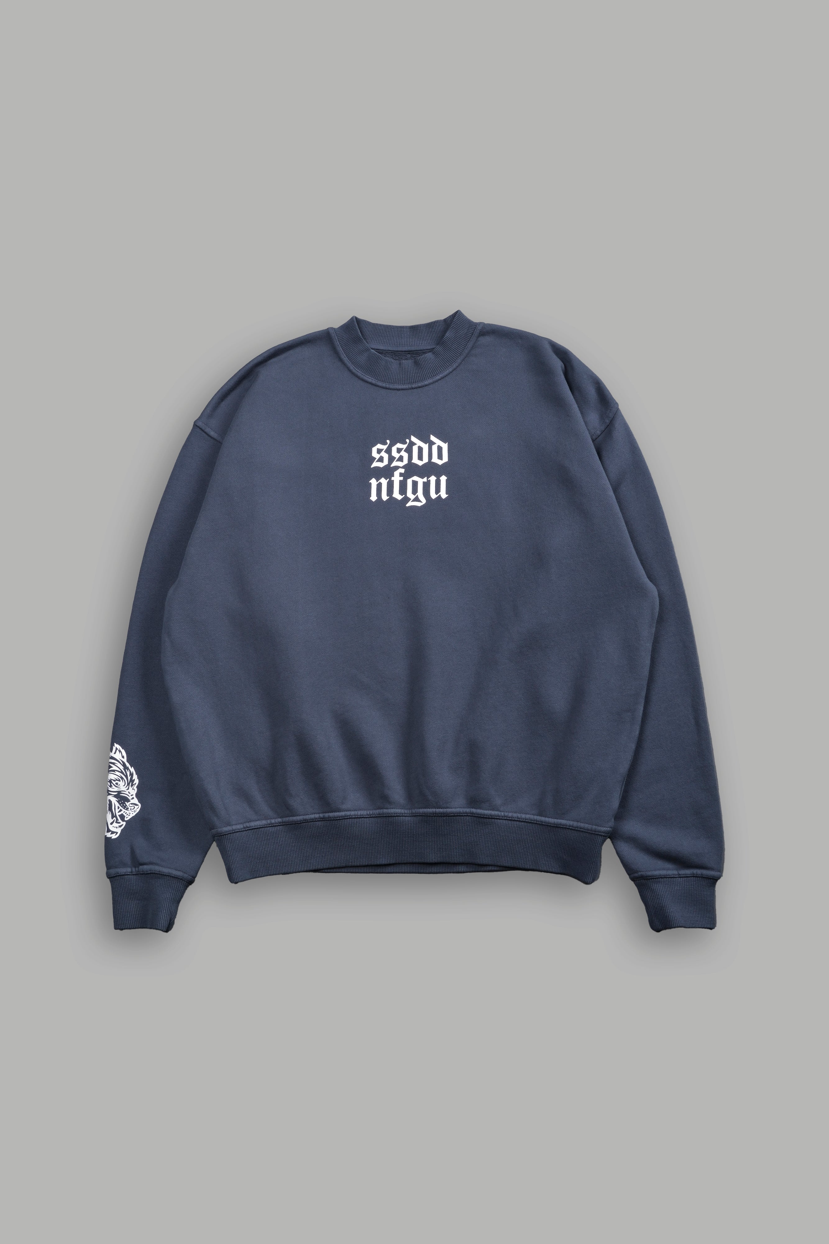 Big SSDD NFGU She London Crewneck in Darc Blue